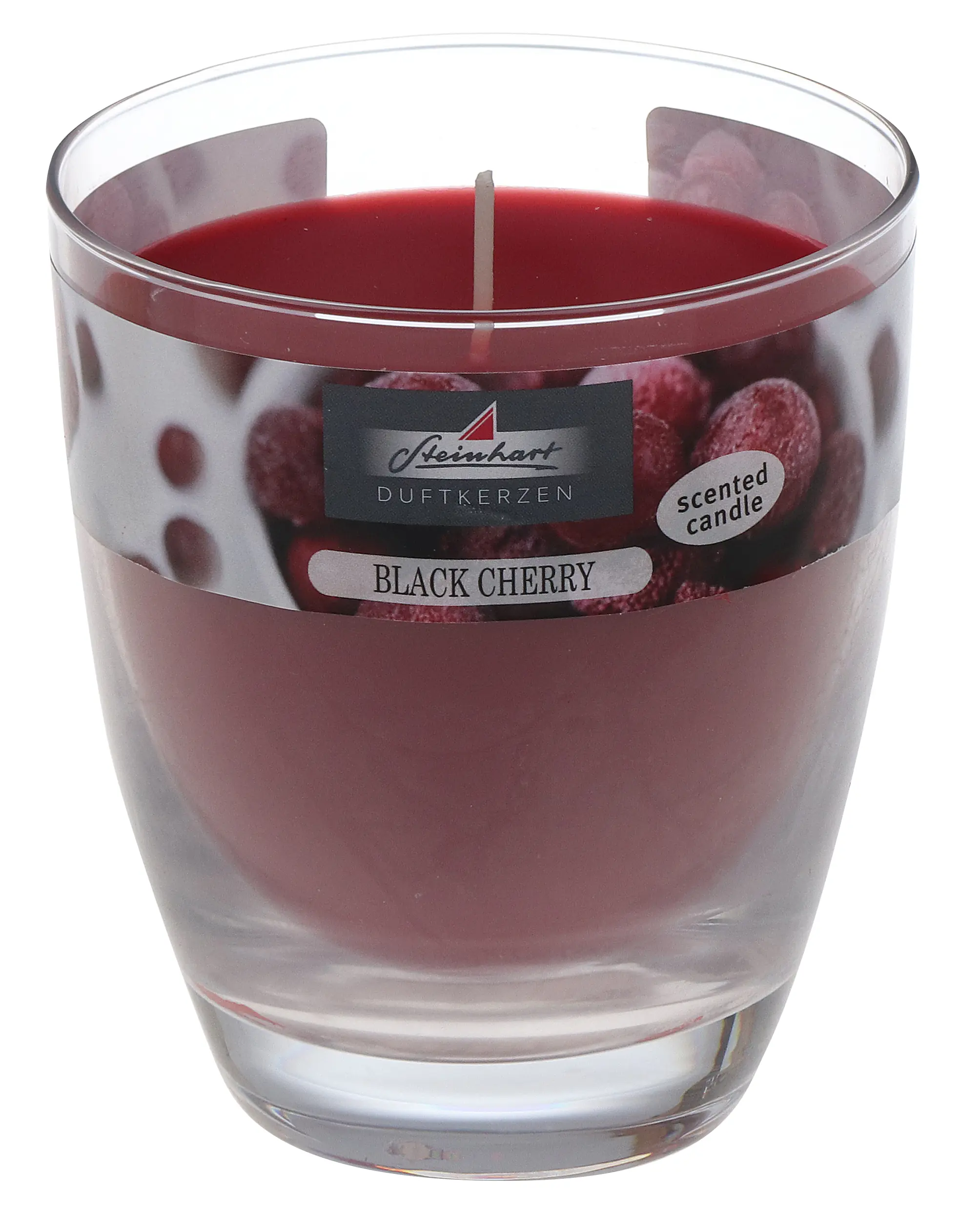 Steinhart Duftkerze im Glas Black Cherry Ø 9,2 x 10,7 cm altrot     