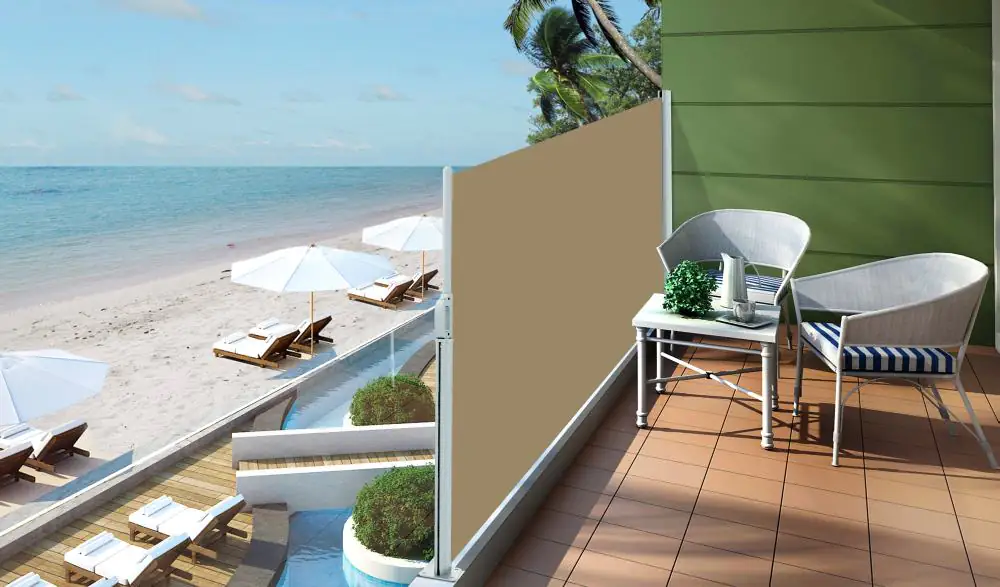 TrendLine Sichtschutz beige Höhe: 150 cm Auszug: 300 cm