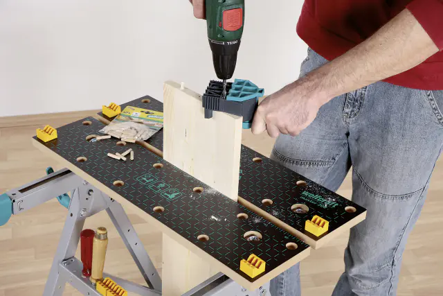 Wolfcraft Spanntisch Master 200 MDF Arbeitsfläche 64,5 x 30,0 cm