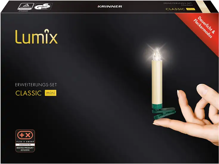 Krinner Lumix Weihnachtsbaumkerzen Classic mini Erweiterung 6 LED elfenbein Krinner Lumix Weihnachtsbaumkerzen Classic mini Erweiterung 6 LED elfenbein