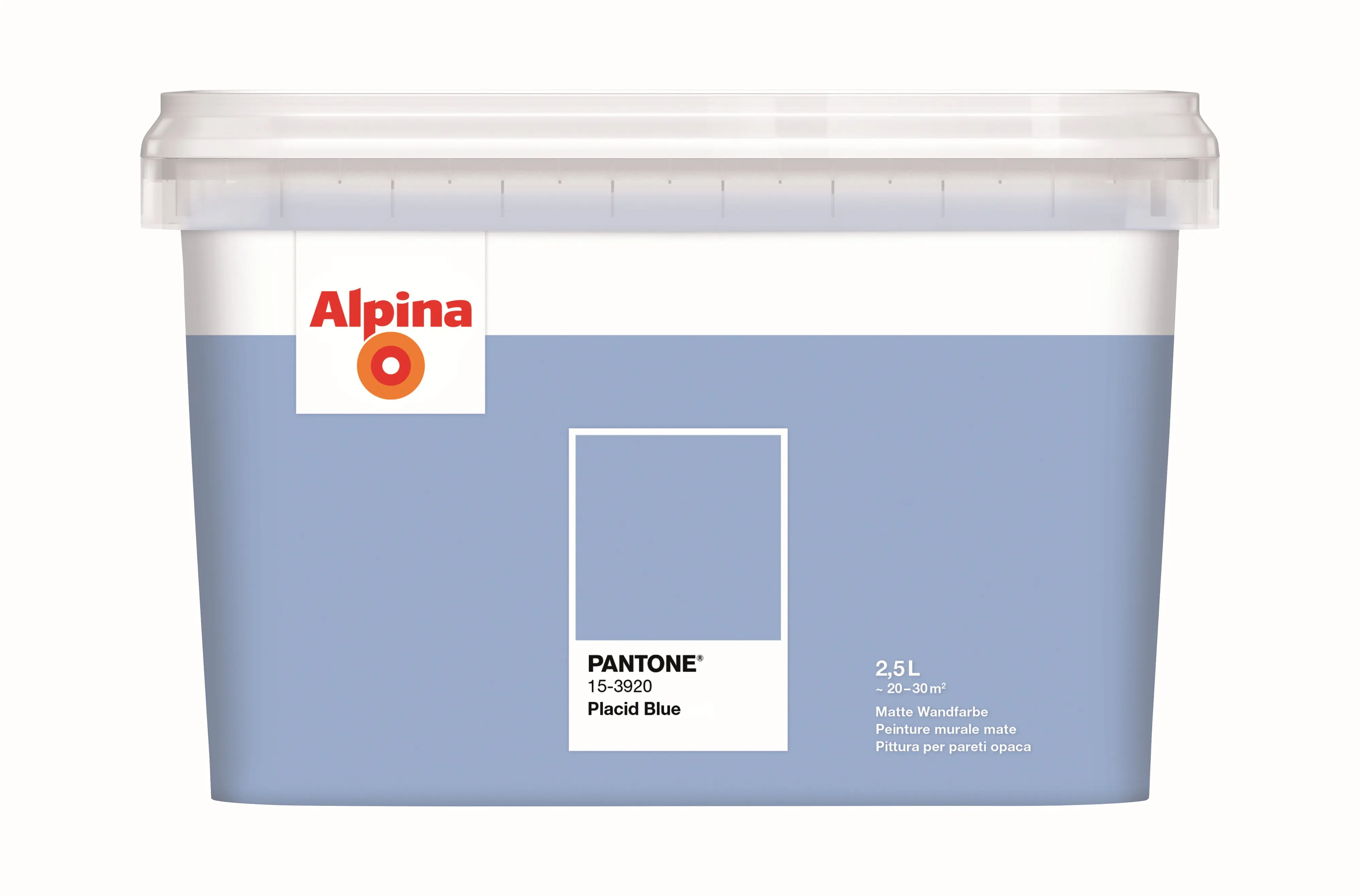 Alpina Wandfarbe Pantone matt placid blue 2,5 L