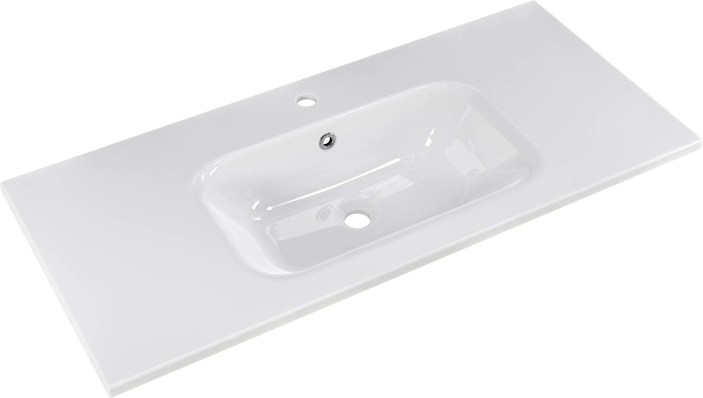 Primaster Mineralguss-Waschbecken 101 cm Düsseldorf weiß