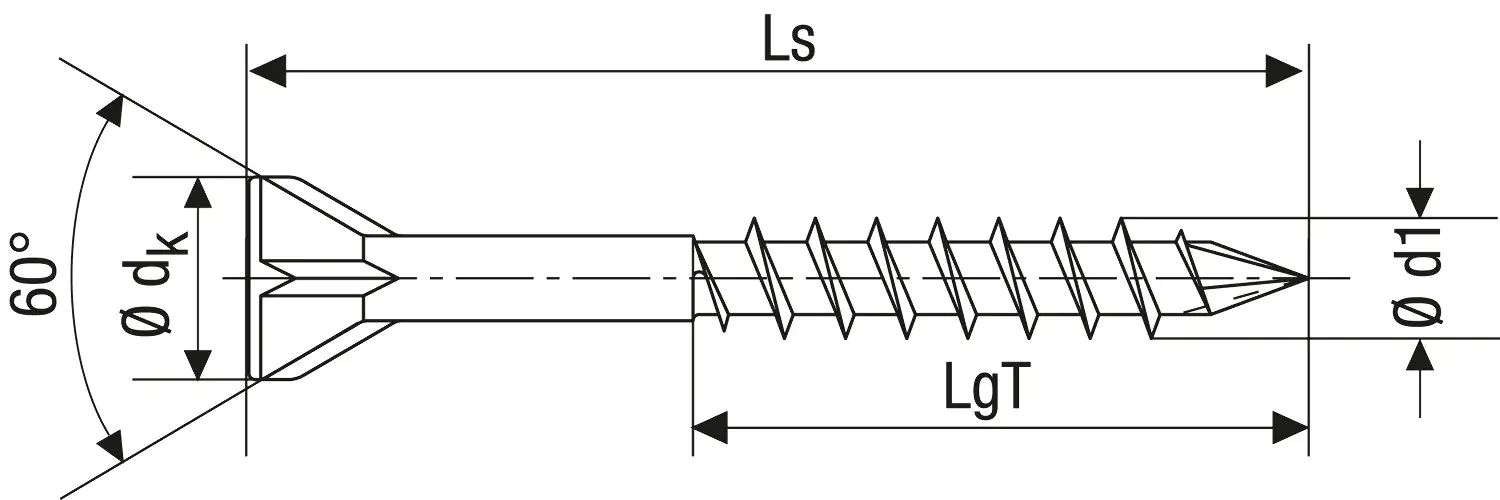 Spax Dielenschrauben 3.5 x 45 mm TX 10 - 350 Stk.