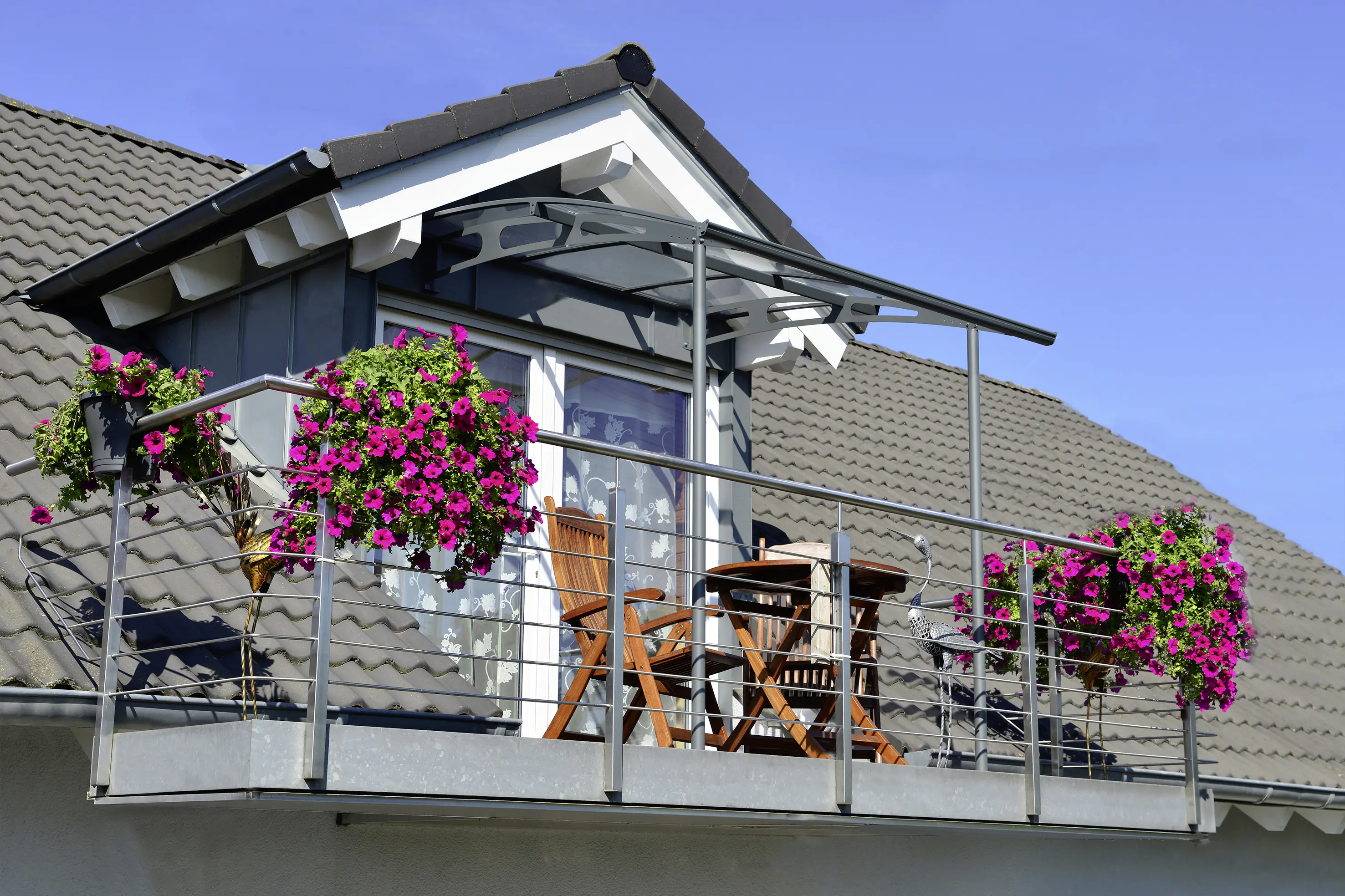 Canopia Vordach Vega  200,5 x 199,6 cm grau