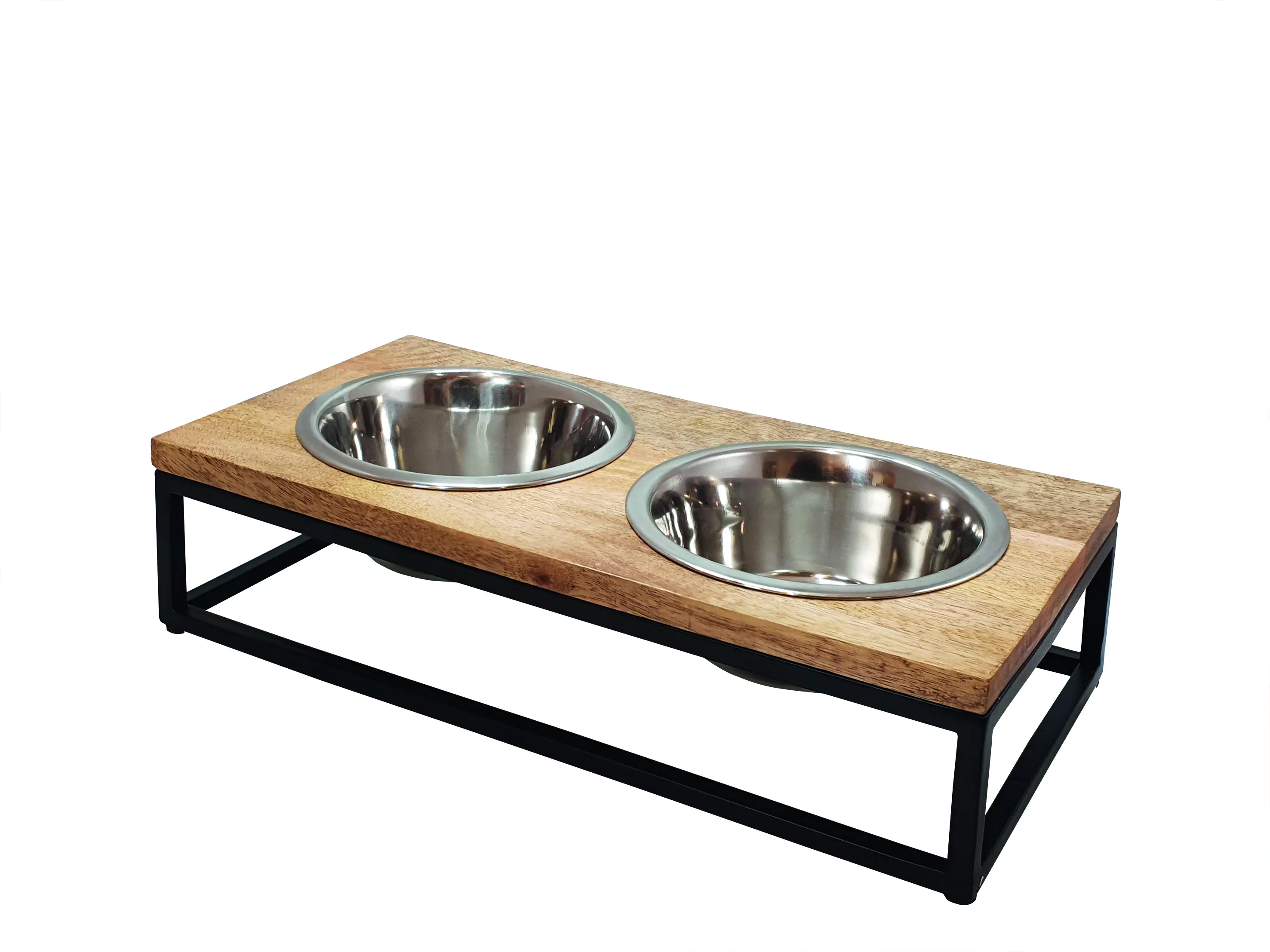 Nobby Hundenapf mit Ständer Elegant Diner 48 x 24 cm Holz/Metall
