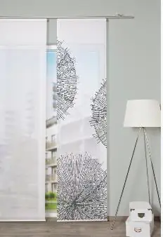 Home Wohnideen Flächenvorhang Miro rot, 60 x 260 cm