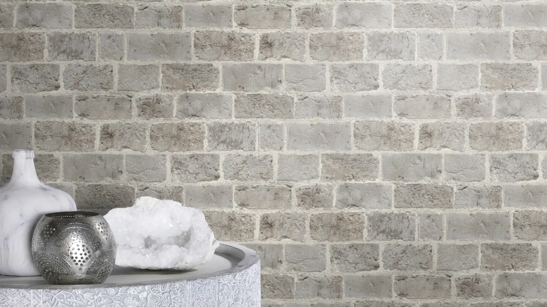 Rasch Vliestapete 865714 Selection, Steine grau, 10,05 x 0,53 m