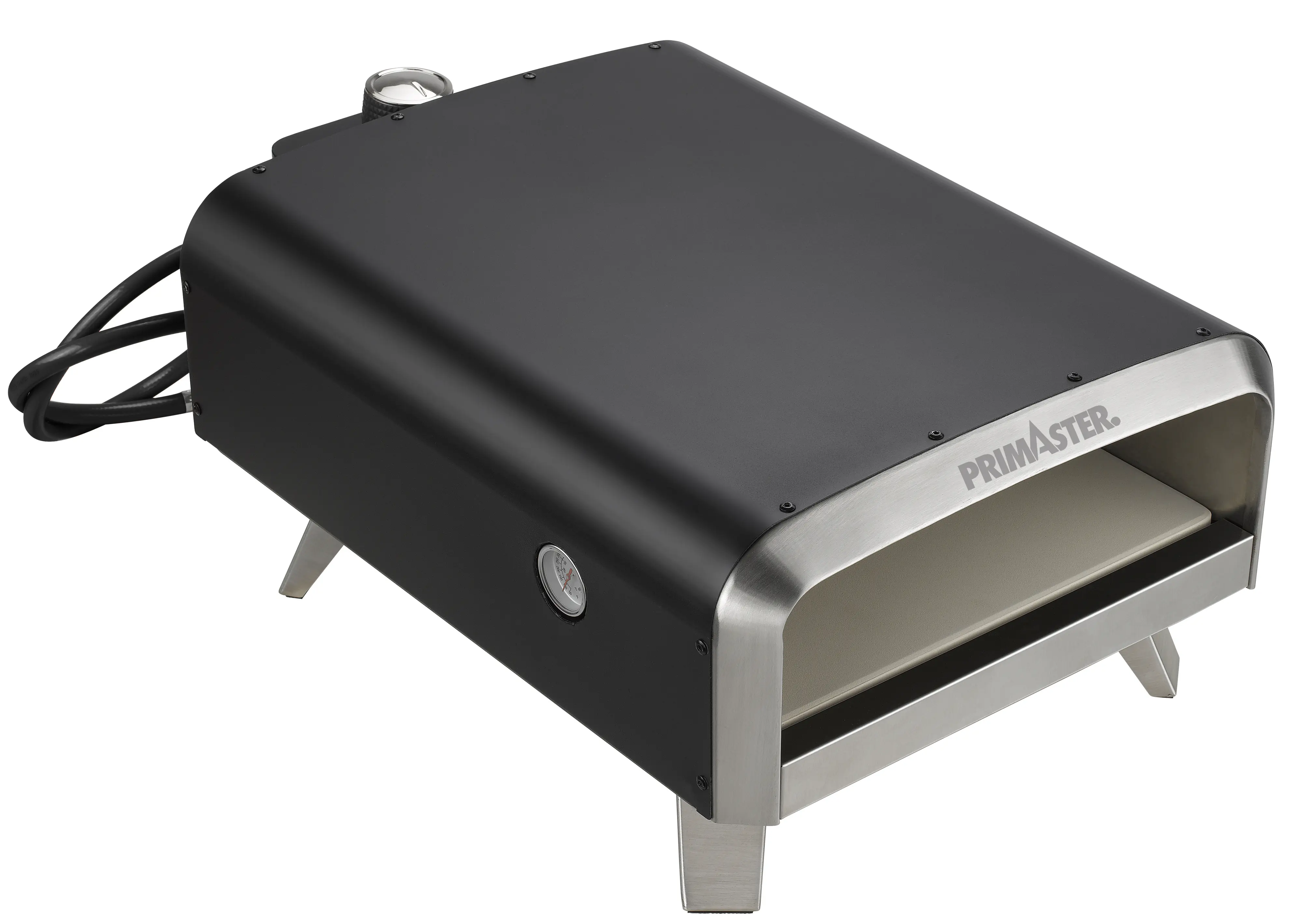 Primaster Gas-Pizzaofen Arcus 1 Brenner mit Pizzastein 62 x 39 cm