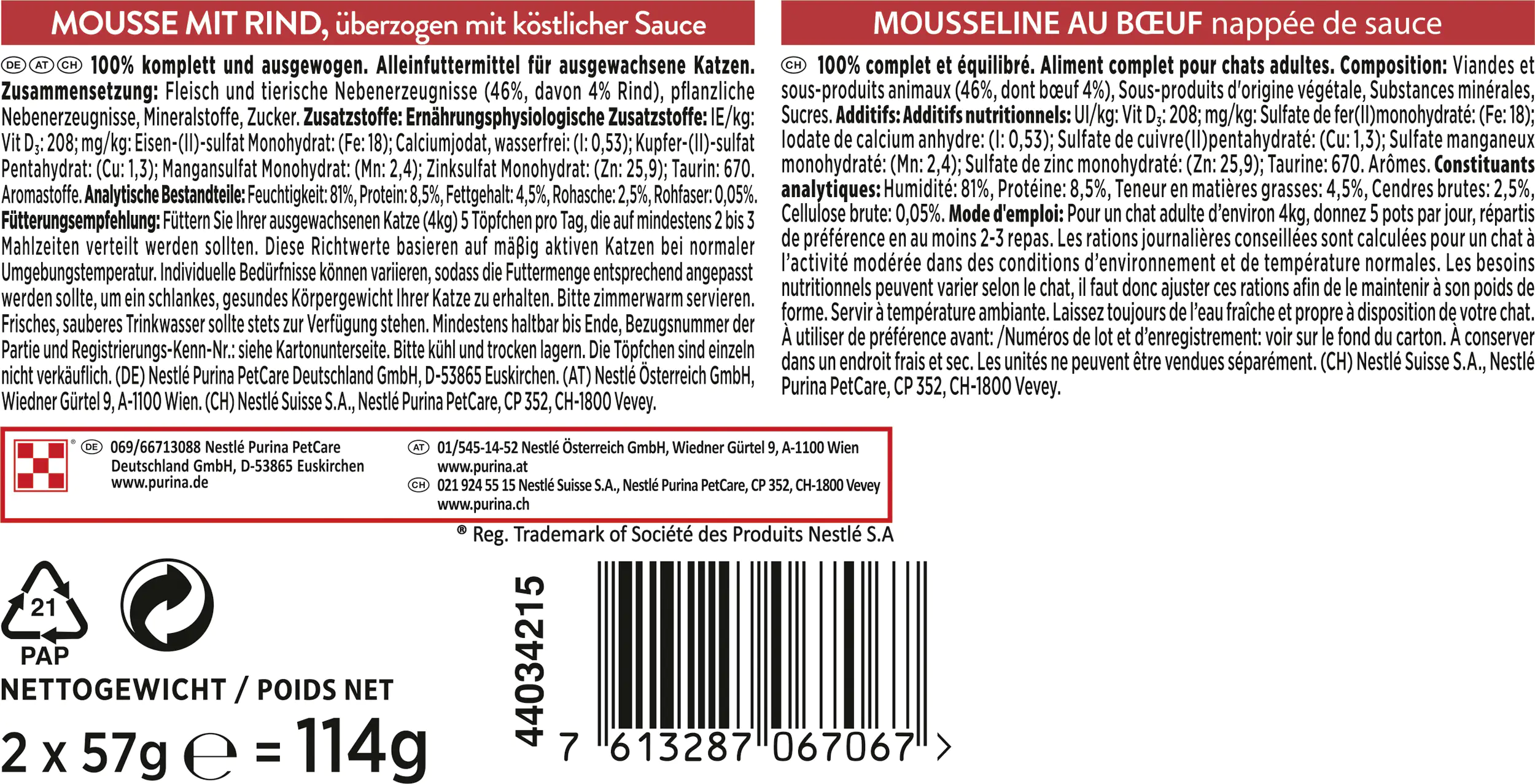 GOURMET Revelations Mousse mit Rind 2 x 75 g