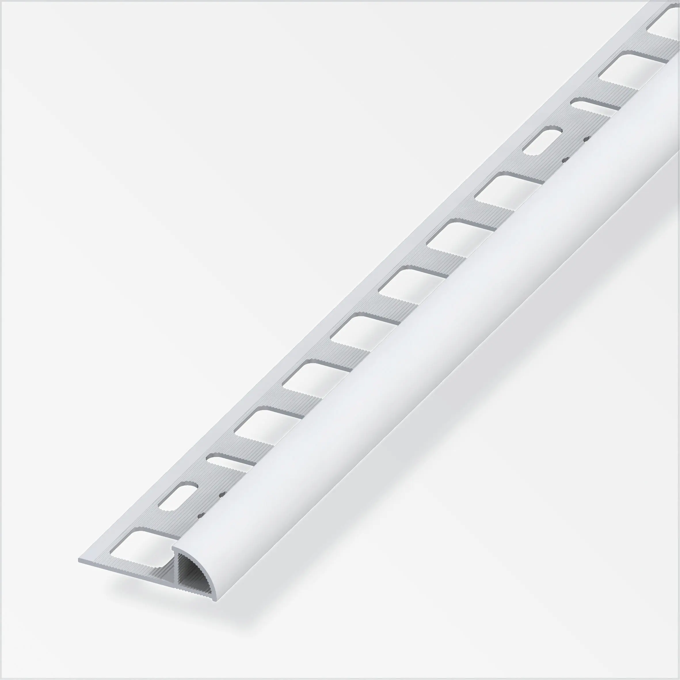 alfer Viertelkreisprofil 2.5 m, 6 x 19.5 mm PVC (Kunststoff) glatt grau alfer Viertelkreisprofil 2.5 m, 6 x 19.5 mm PVC (Kunststoff) glatt grau