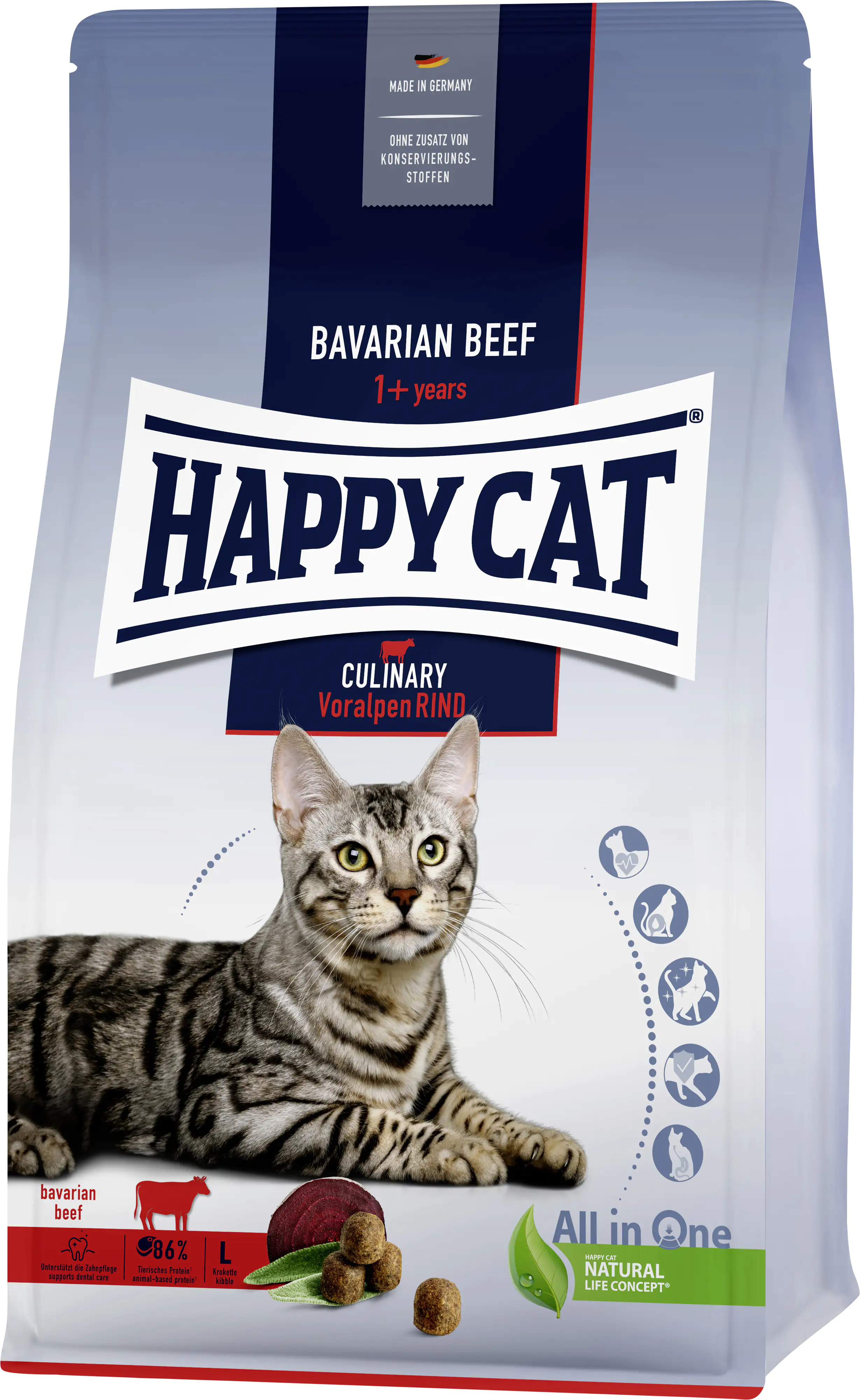 HappyCat Katzenfutter Culina Voralpen Rind 300 g