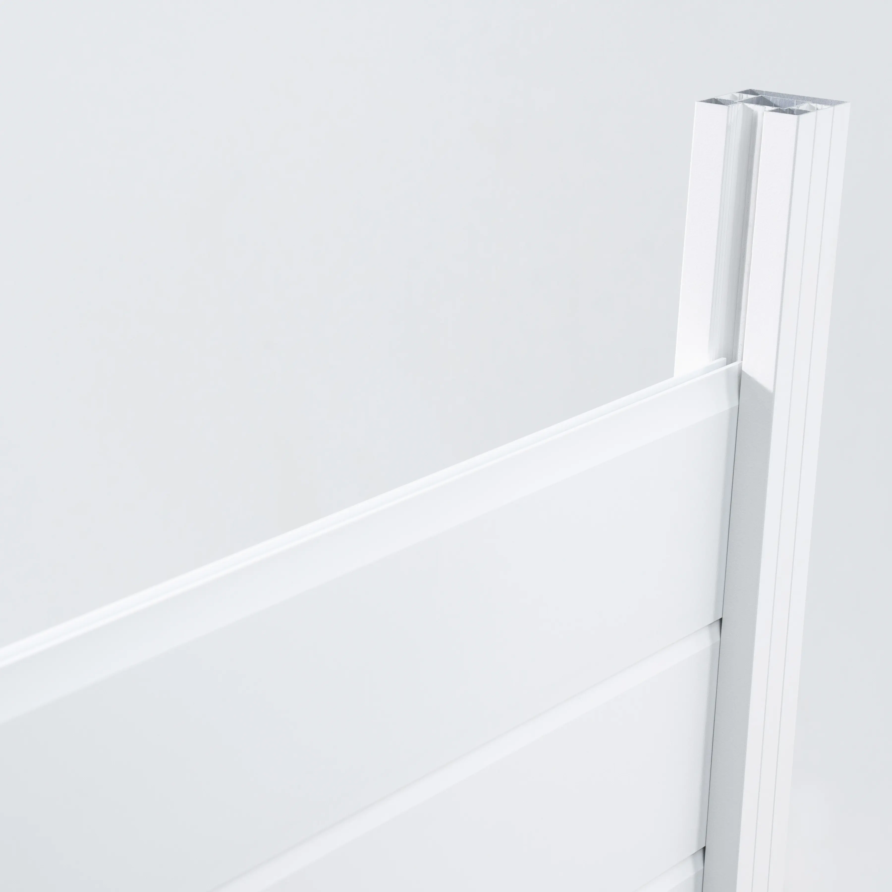 Ambiente Alu-Zaun Grundset Paneel 150 weiß 187 x 124,2 cm 