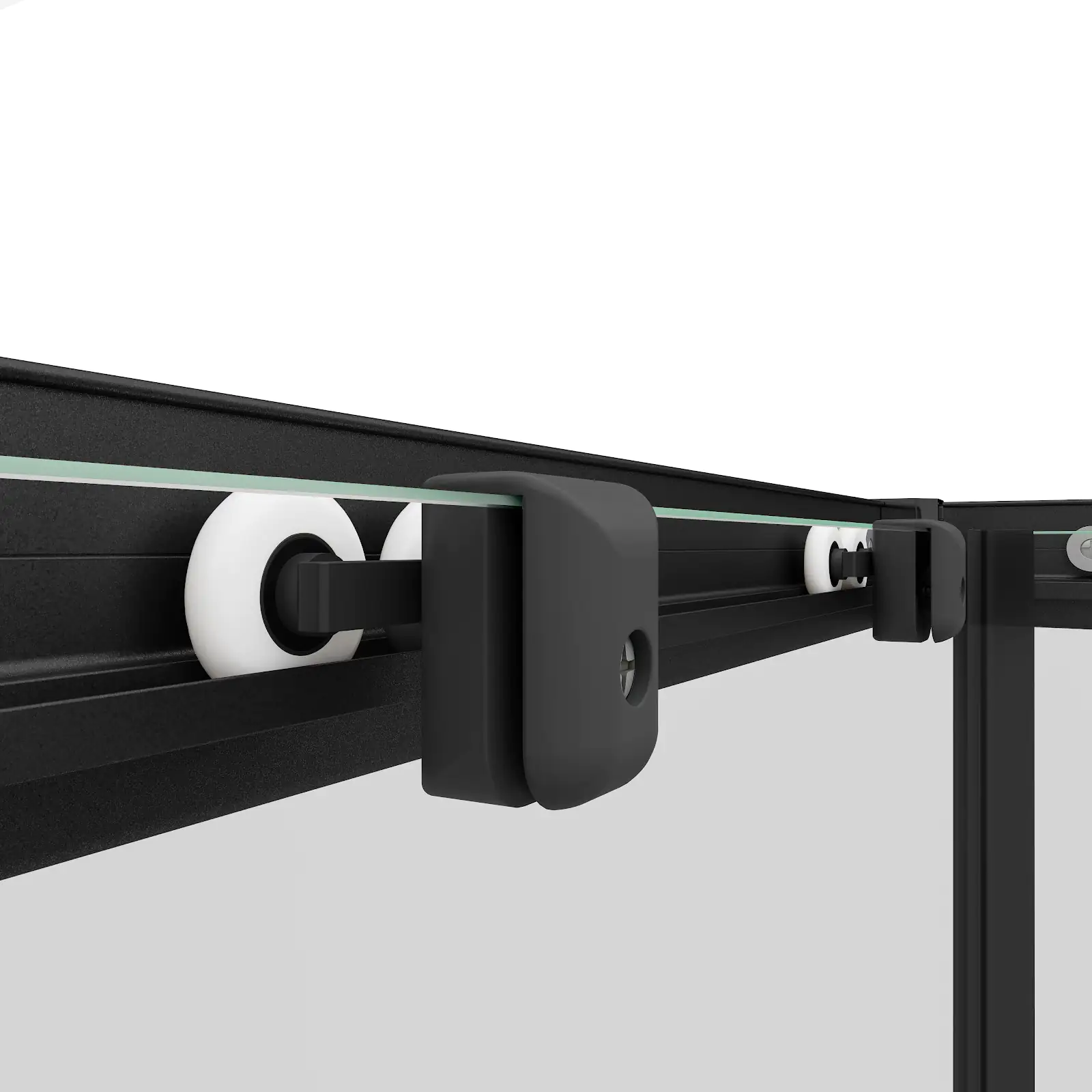 Schulte Eckeinstieg Sunny mit Schiebetüren und Dekorglas 75 - 90 x 180 cm mattschwarz Schulte Eckeinstieg Sunny mit Schiebetüren und Dekorglas 75 - 90 x 180 cm mattschwarz