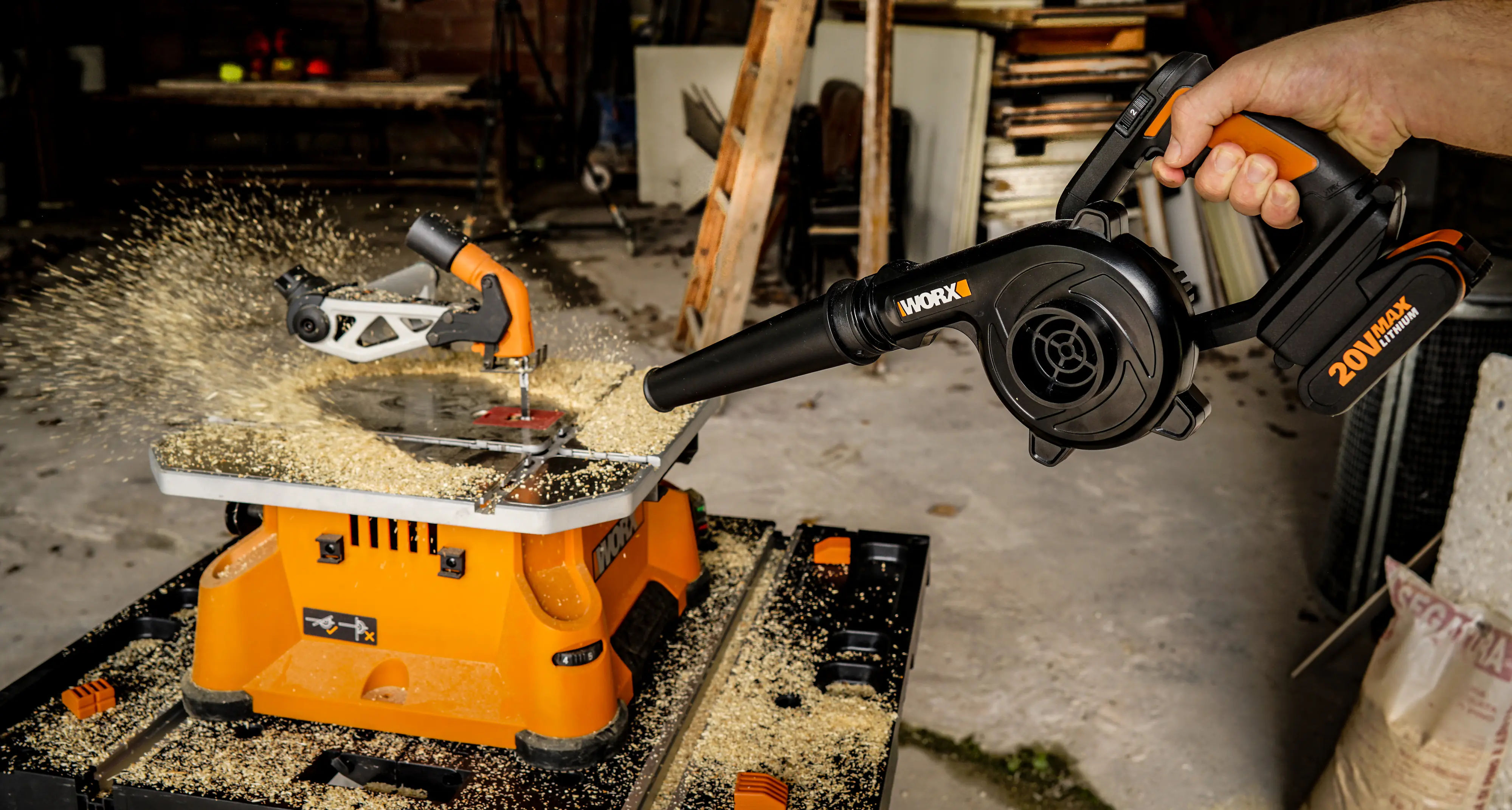 Worx Akku-Werkstattluftbläser WX094.9 20 V Solo Worx Akku-Werkstattluftbläser WX094.9 20 V Solo