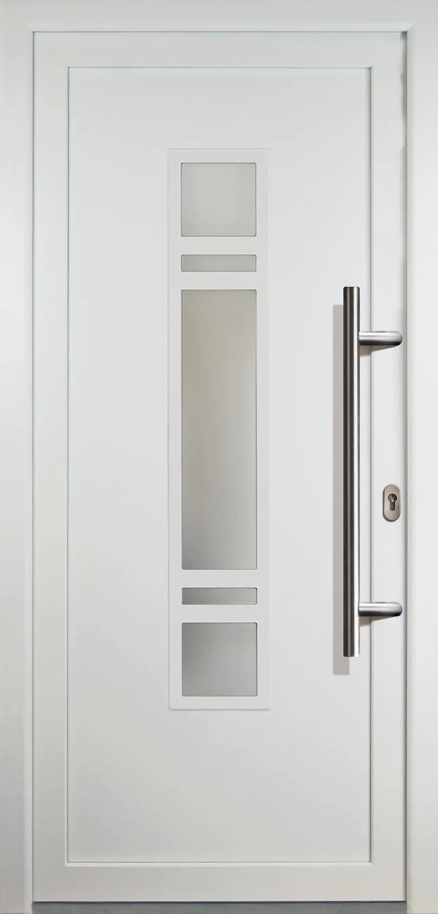 Haustür Signum PVC Modell C 24 108 x 208 cm, weiß, DIN rechts Haustür Signum PVC Modell C 24 108 x 208 cm, weiß, DIN rechts