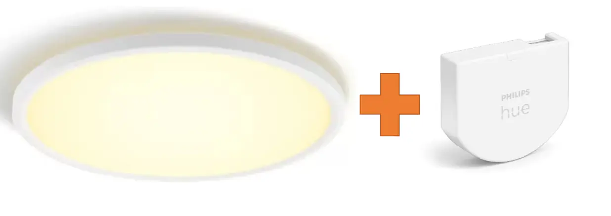 Philips Hue LED Deckenleuchte Tento + Wandschalter rund weiß Ø 42,1 cm warmweiß-kaltweiß Philips Hue LED Deckenleuchte Tento + Wandschalter rund weiß Ø 42,1 cm warmweiß-kaltweiß
