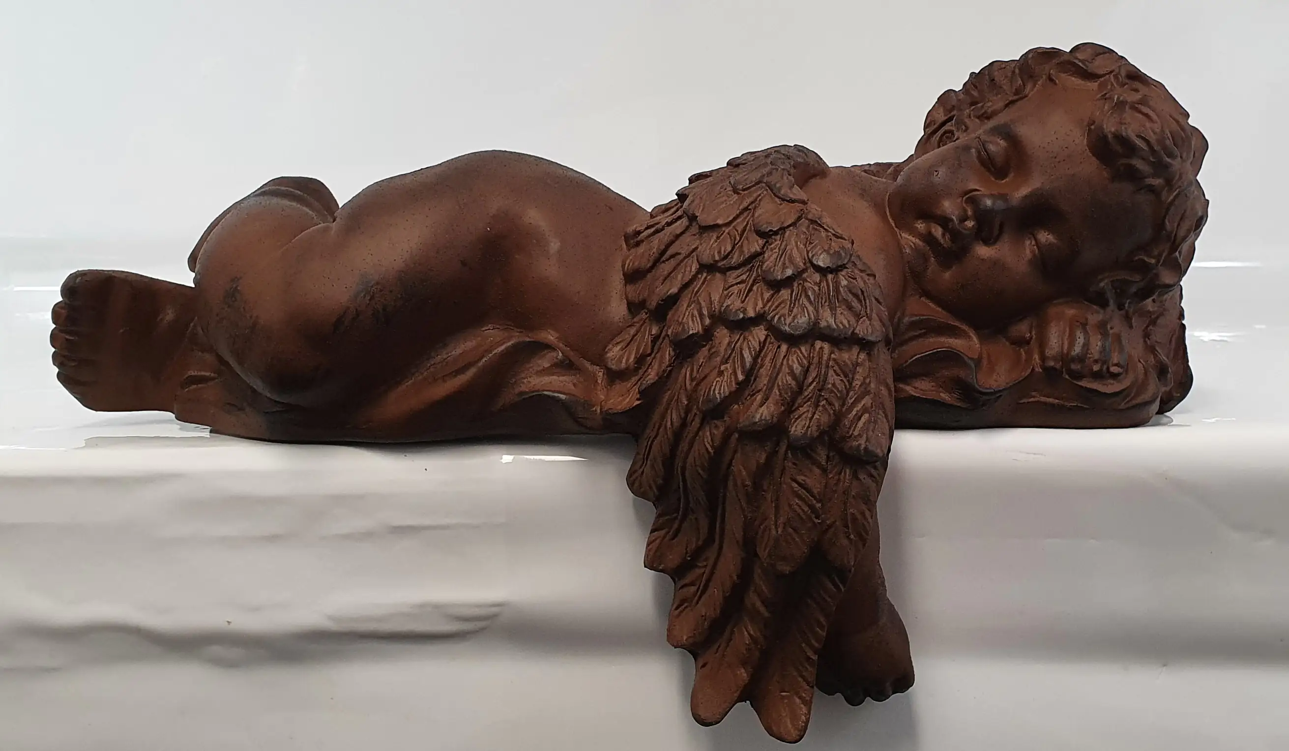 Dekofigur Regalengel rost rechts 24 x 40 x 20 cm