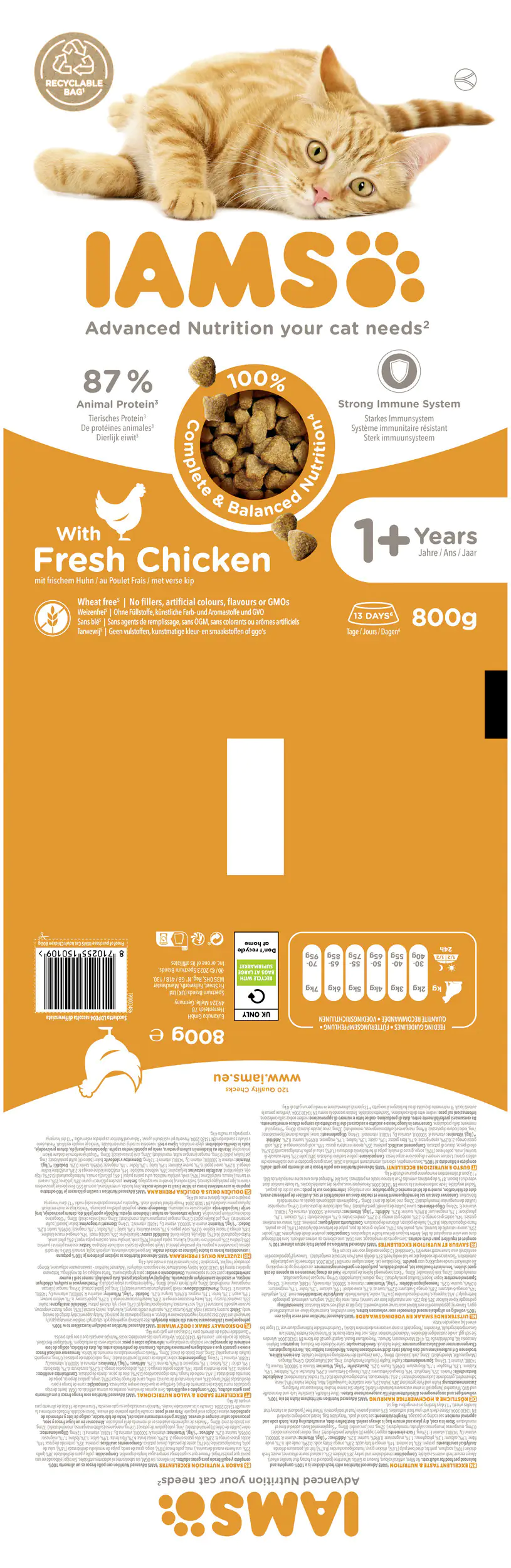 IAMS Vital Katze Huhn 800g 800g IAMS Vital Katze Huhn 800g 800g