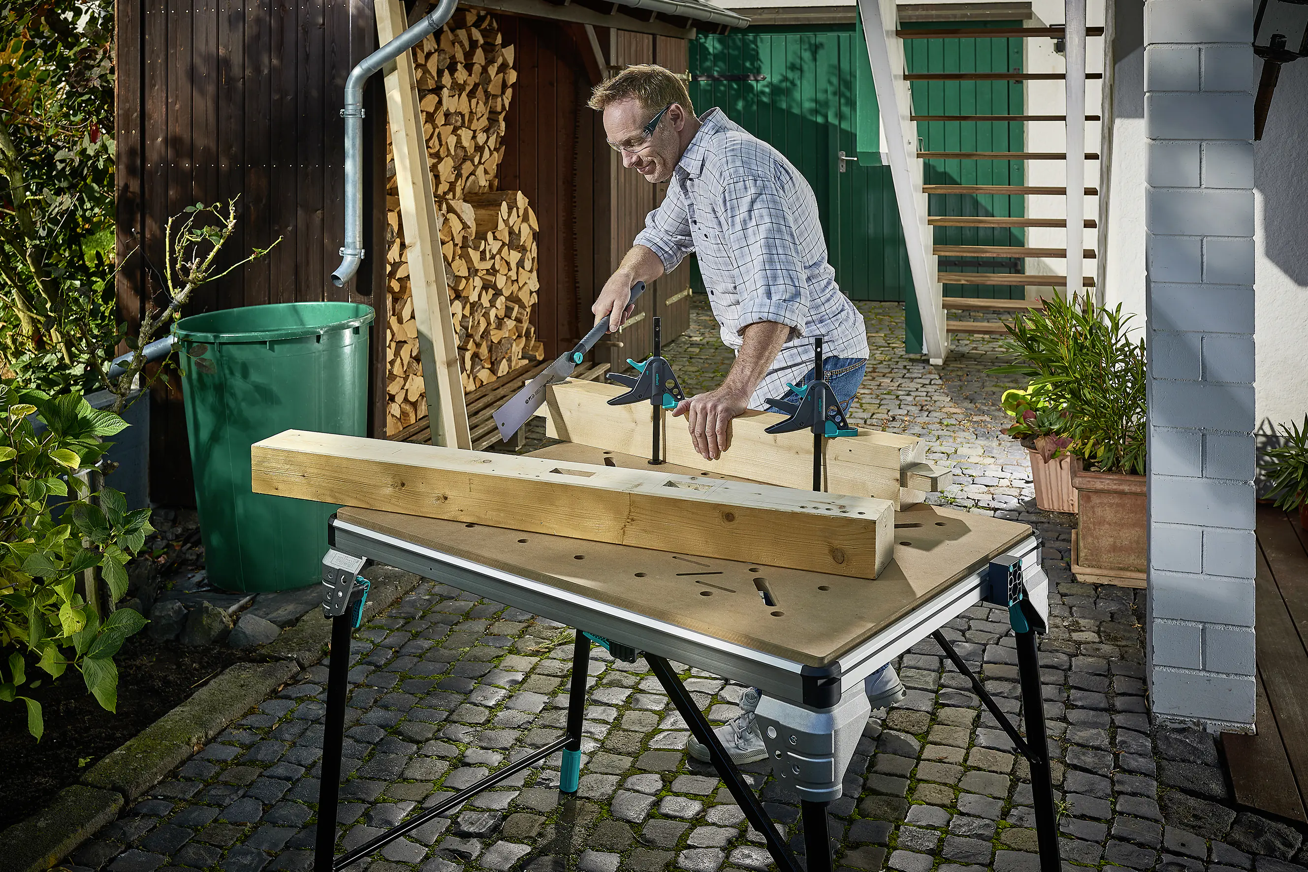 Wolfcraft Arbeitstisch Master work 1600 bis 120 kg Wolfcraft Arbeitstisch Master work 1600 bis 120 kg