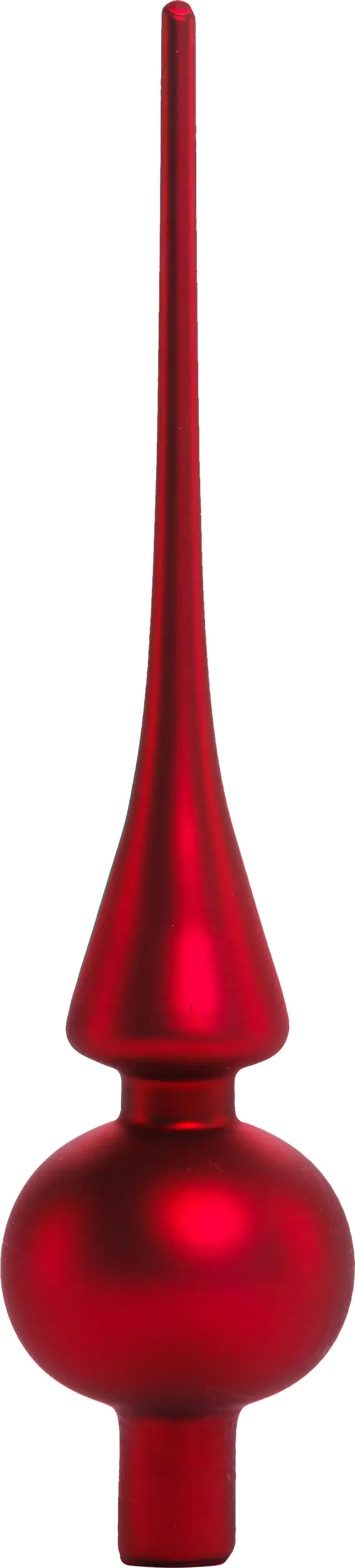 2076601538363_02 TrendLine Christbaumspitze aus Glas 26 cm ochsenblut mattiert
