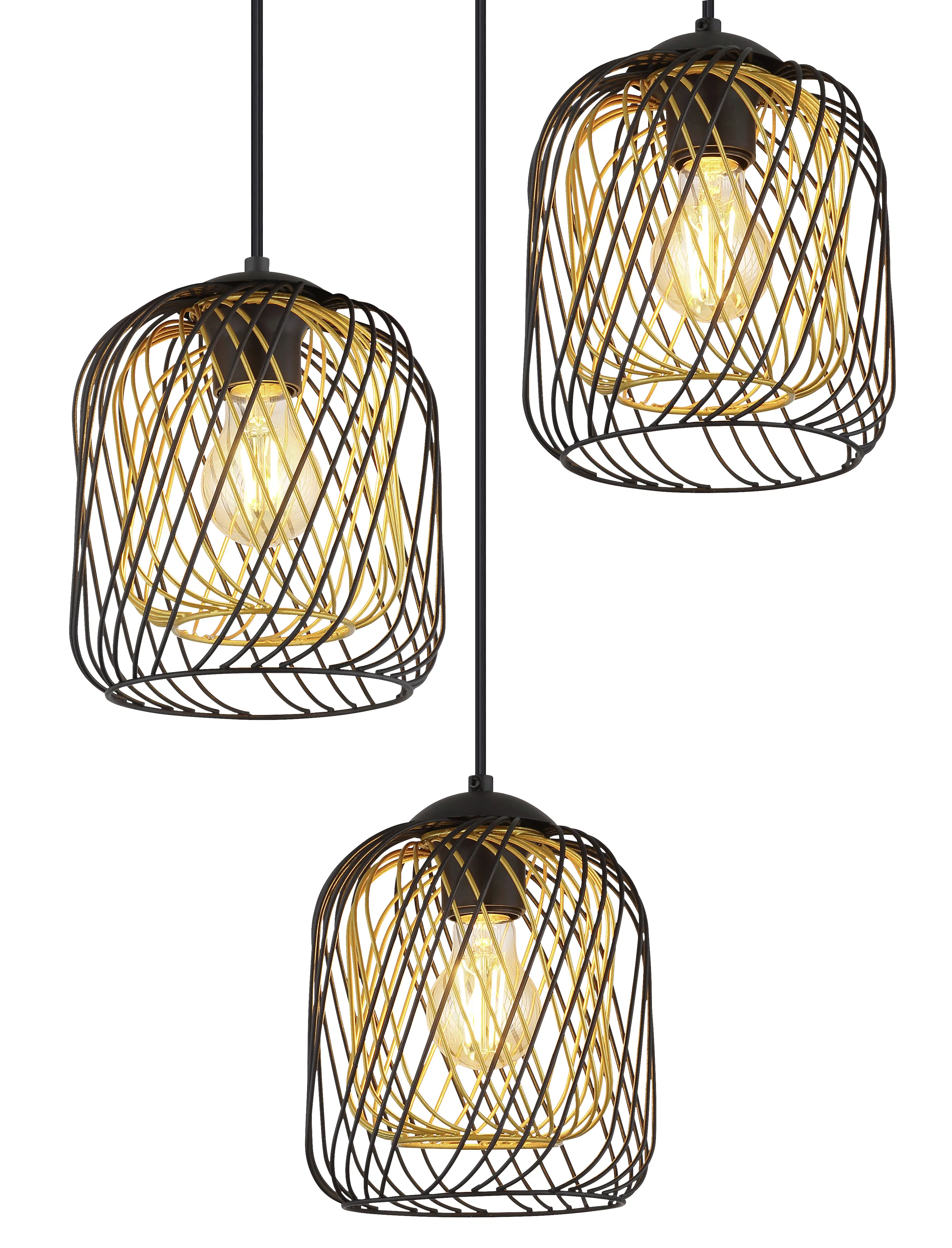 Globo Hängeleuchte Dichti 39,4 x 150 cm Ø x H schwarz matt