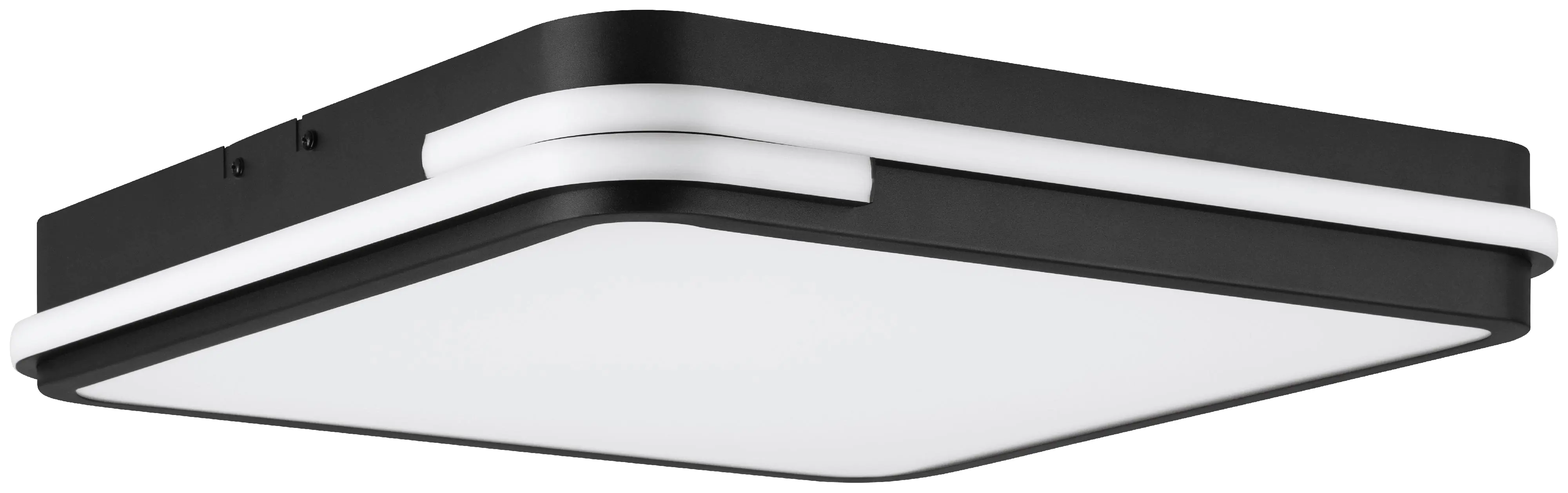 Eglo Connect LED Deckenleuchte Genovese-Z schwarz weiß 47 x 47 cm Eglo Connect LED Deckenleuchte Genovese-Z schwarz weiß 47 x 47 cm