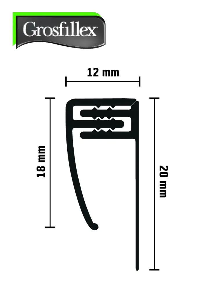 Kunststoff Abschlussprofil Cotton klippbar 260 cm Kunststoff Abschlussprofil Cotton klippbar 260 cm
