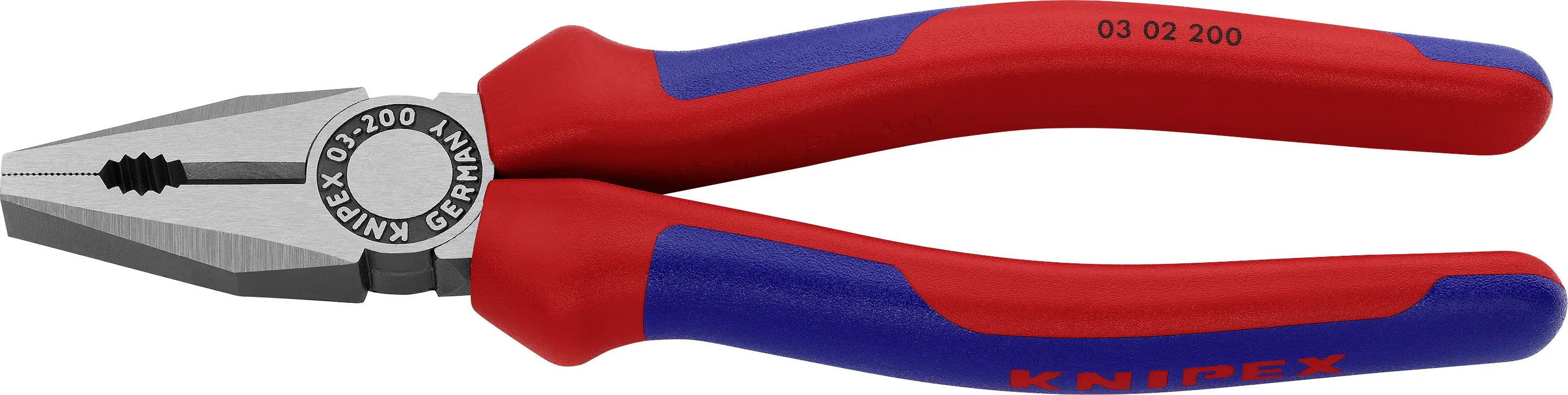 Knipex Kombizange 200 mm schwarz Mehrkomponenten-Hülle