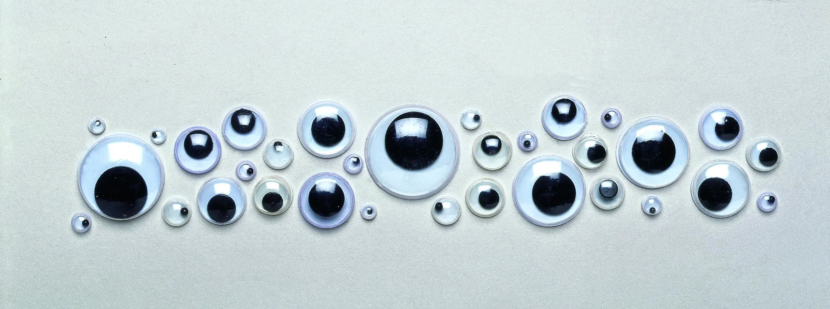 Glorex Wackelaugen rund 10 mm, 10 Stück