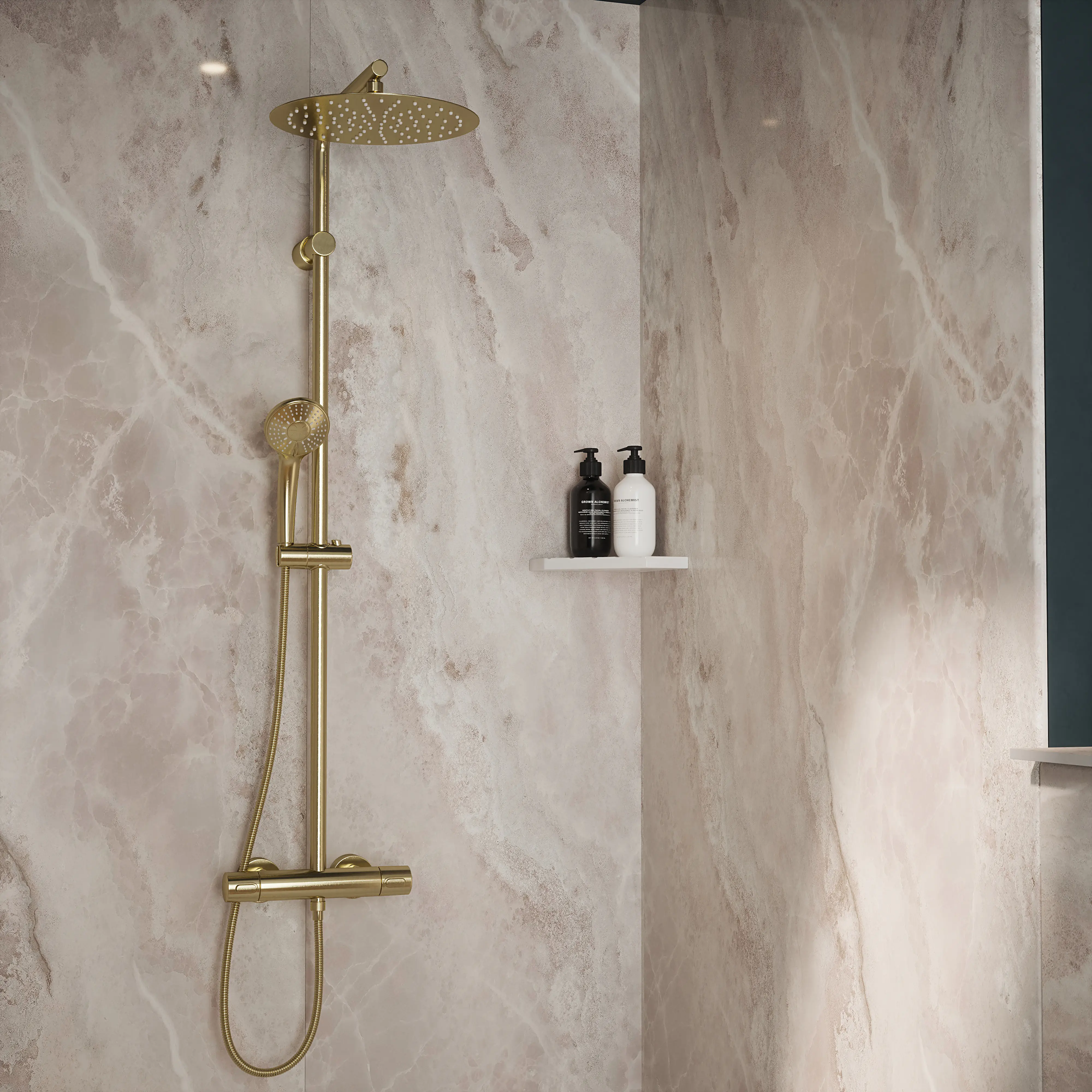 Wetwall Elite Wandpaneel  Onyx Grey 60 x 242 cm mit Nut & Feder