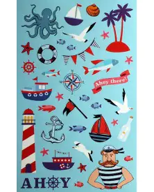 Sticker-Buch, Maritim 6 Seiten