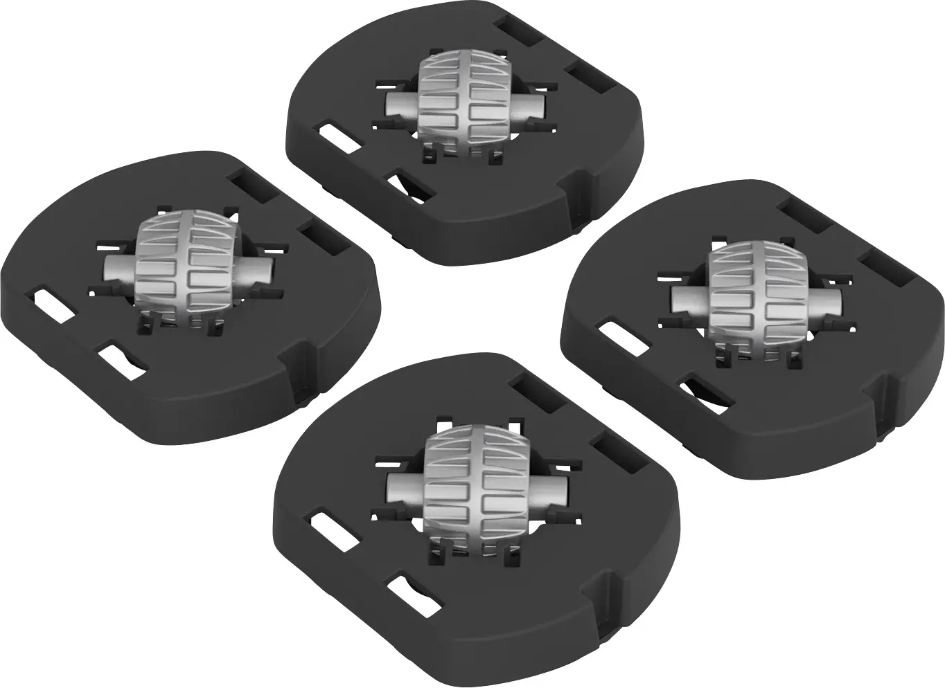 Rotho Fussadapter mit Rollen für Box Albris 45 L schwarz 17 x 14 x 3 cm Rotho Fussadapter mit Rollen für Box Albris 45 L schwarz 17 x 14 x 3 cm