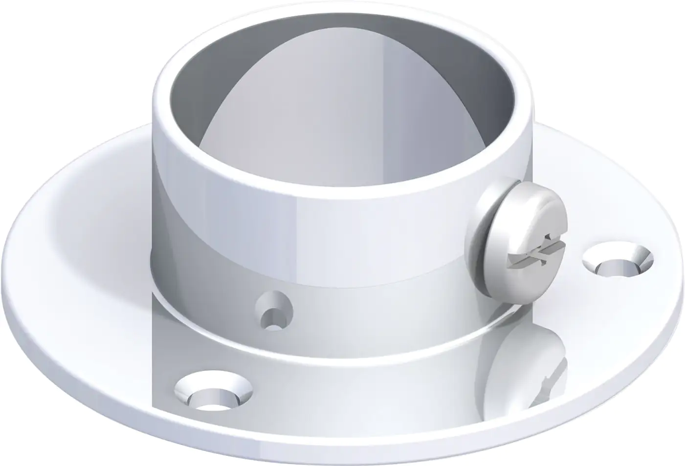 alfer Wandlager-Set Fix Zinkdruckguss Ø 25 mm Stahl verchromt