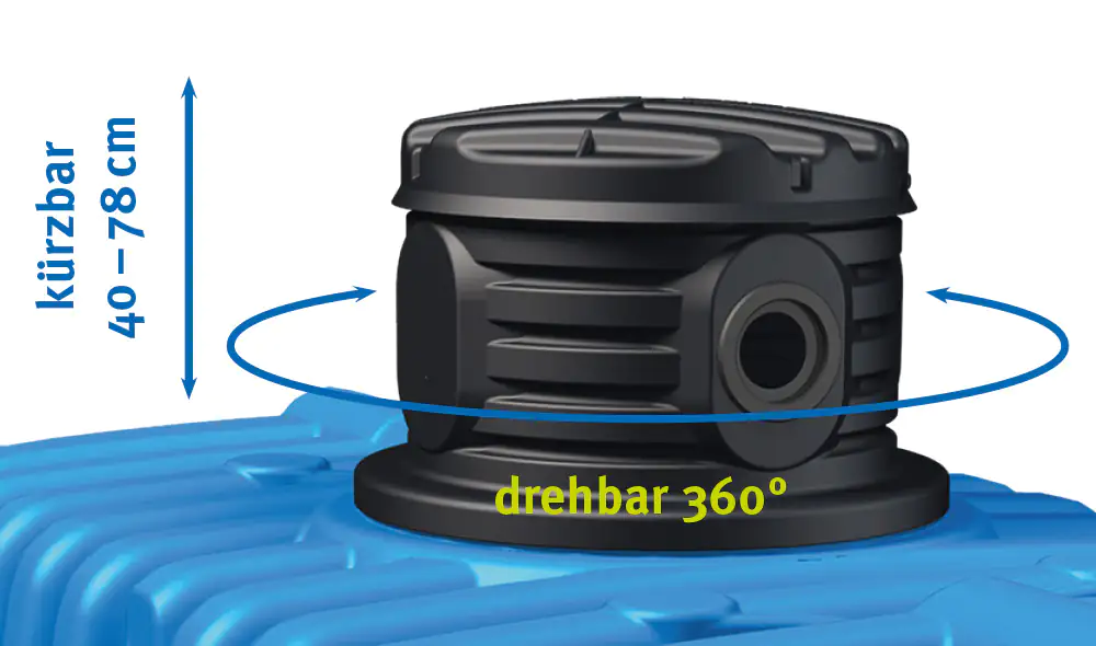 4rain Flat M Flachtank 12000 L inkl. Schachtverlängerung