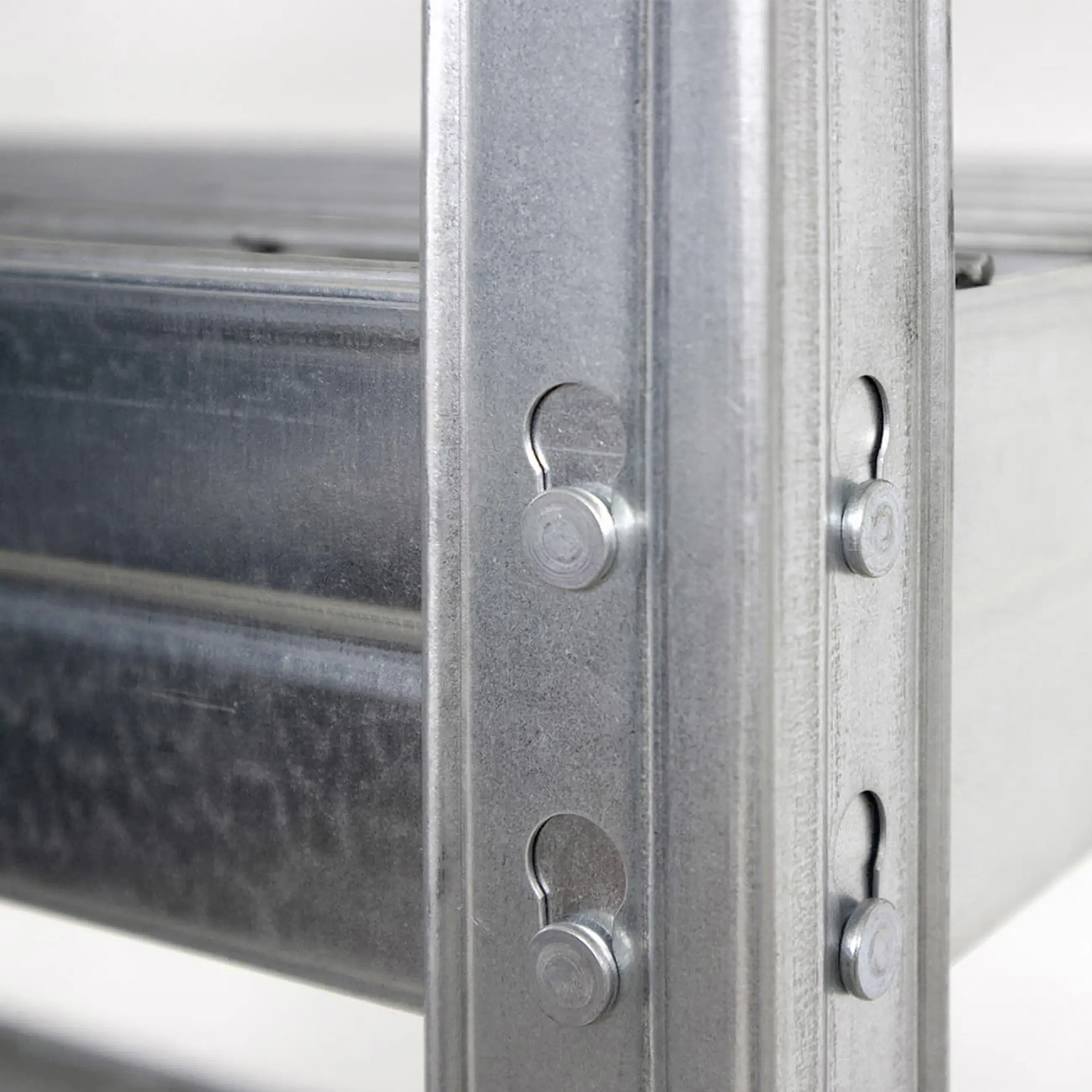 Ar Shelving Schwerlastregal Rivet Wire verzinkt 180 x 90 cm 4 Stahlgitterböden 1000 kg