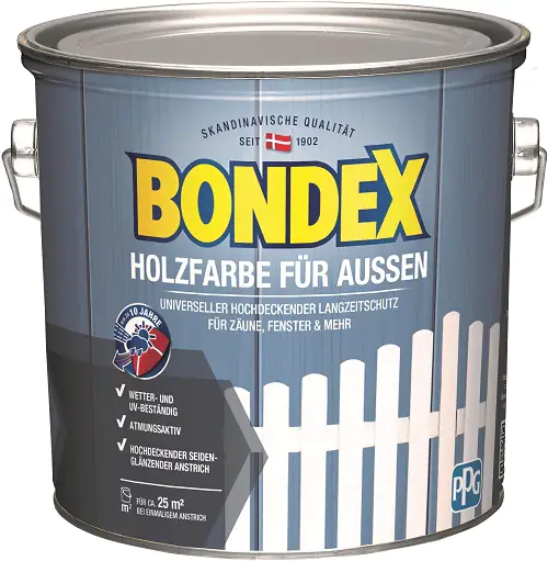 Bondex Holzfarbe für Aussen 2,5 L anthrazit