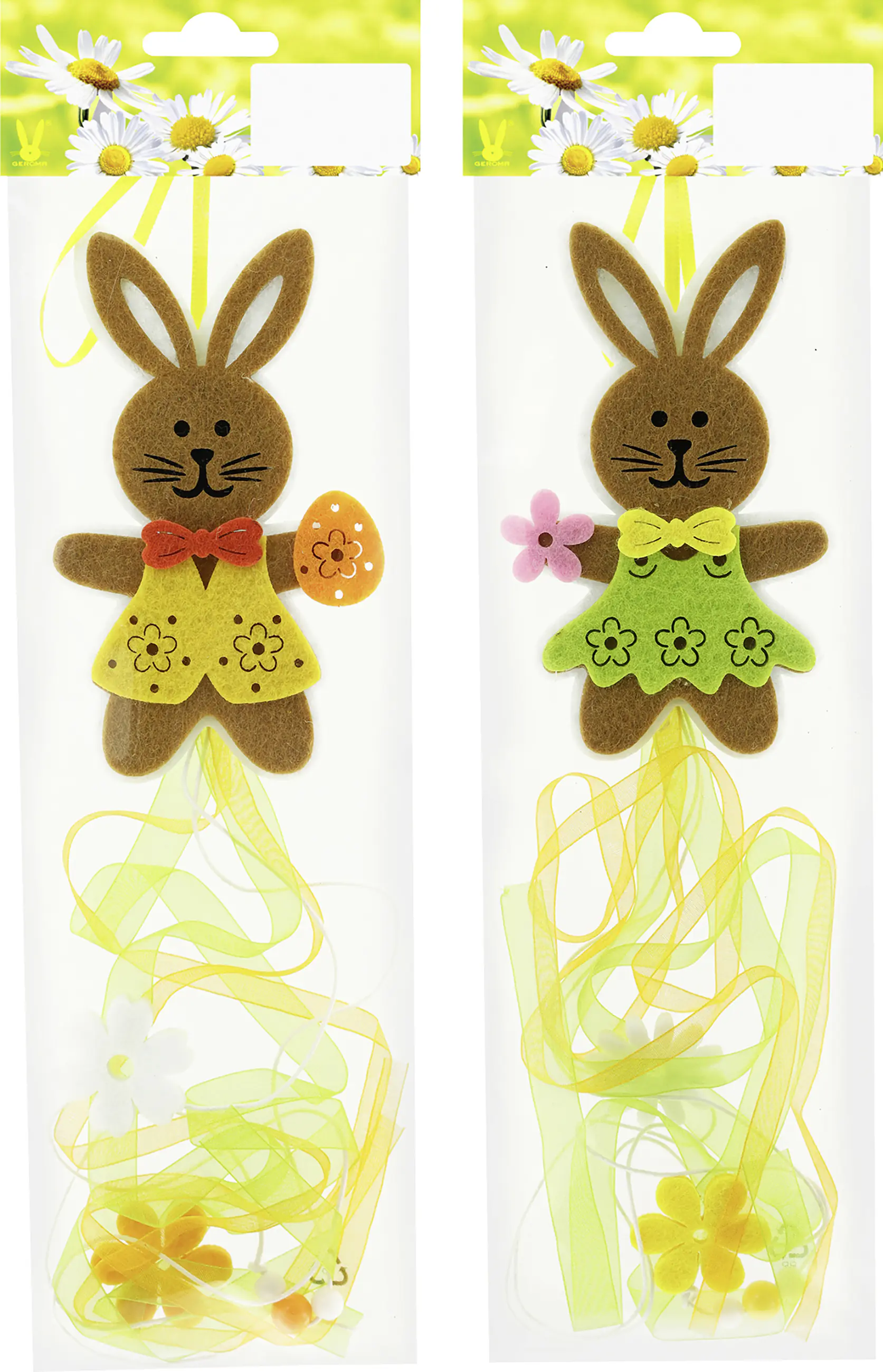 Dekohänger Filz Hase 60 cm bunt