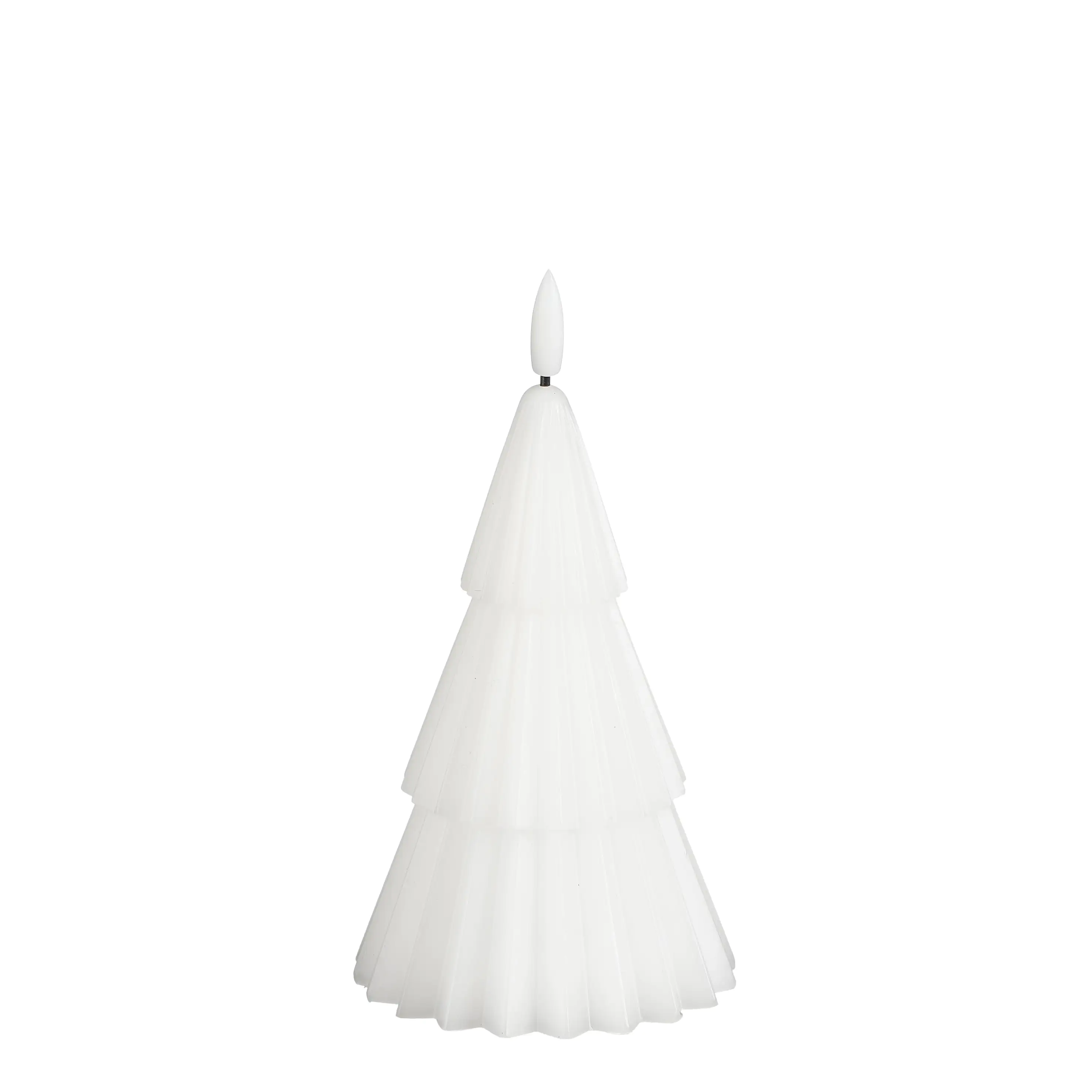 Mica Kerze LED Weihnachtsbaum 15 x Ø 10 cm weiß batteriebetrieben Timer Mica Kerze LED Weihnachtsbaum 15 x Ø 10 cm weiß batteriebetrieben Timer