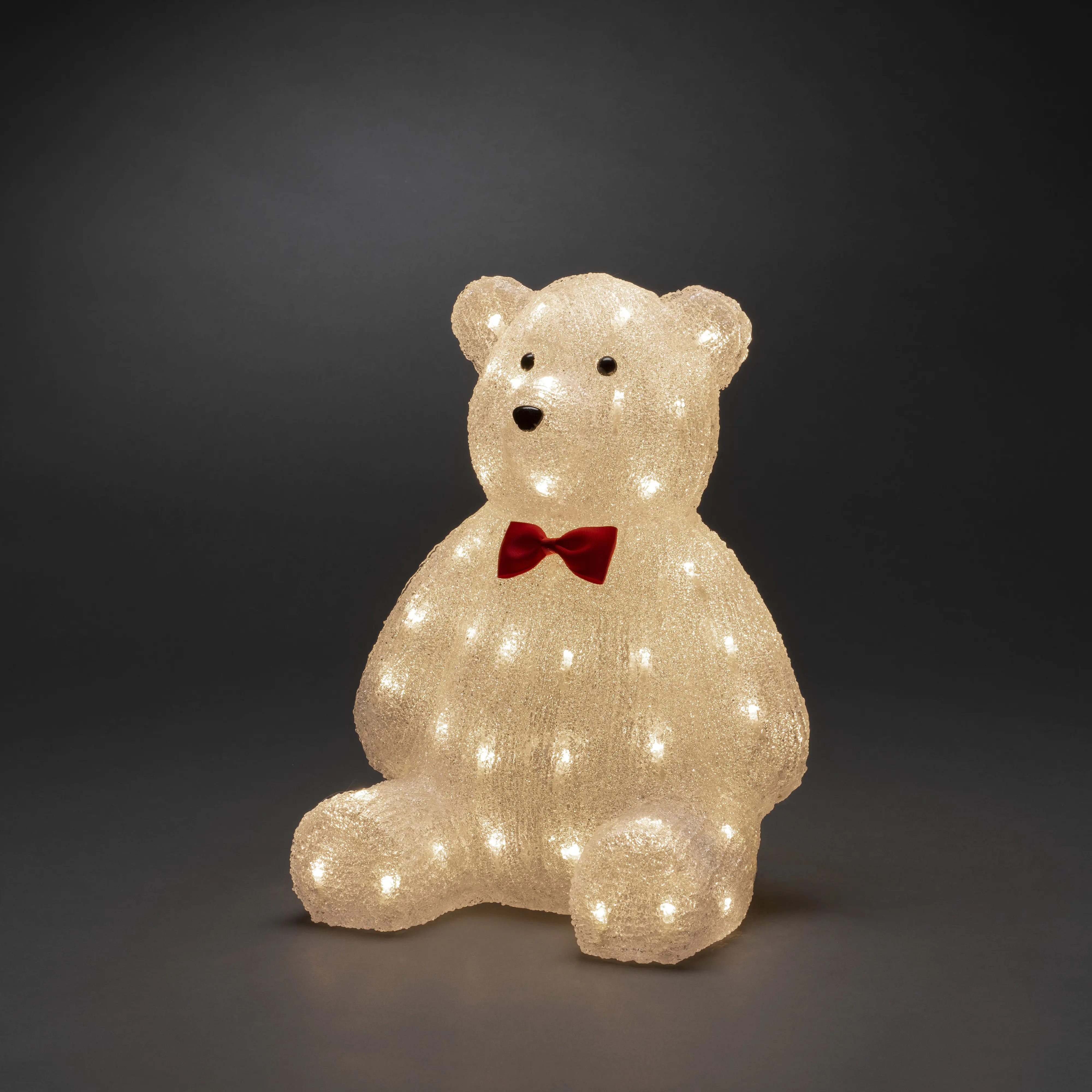 Konstsmide LED Acryl Teddybär Außen 64 warmweiße Dioden