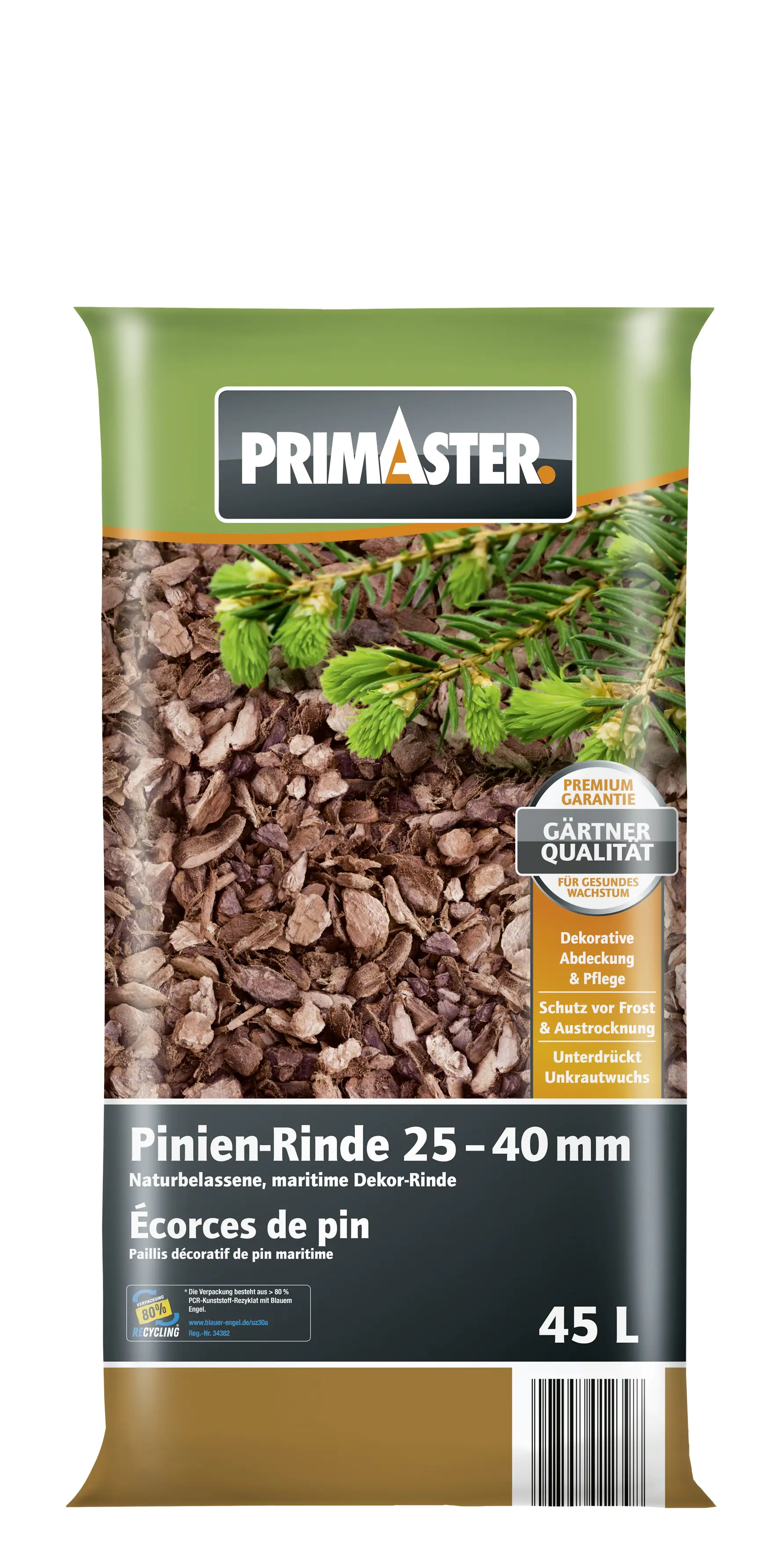 Primaster Pinienrinde 2540 mm 45 L kaufen Globus Baumarkt