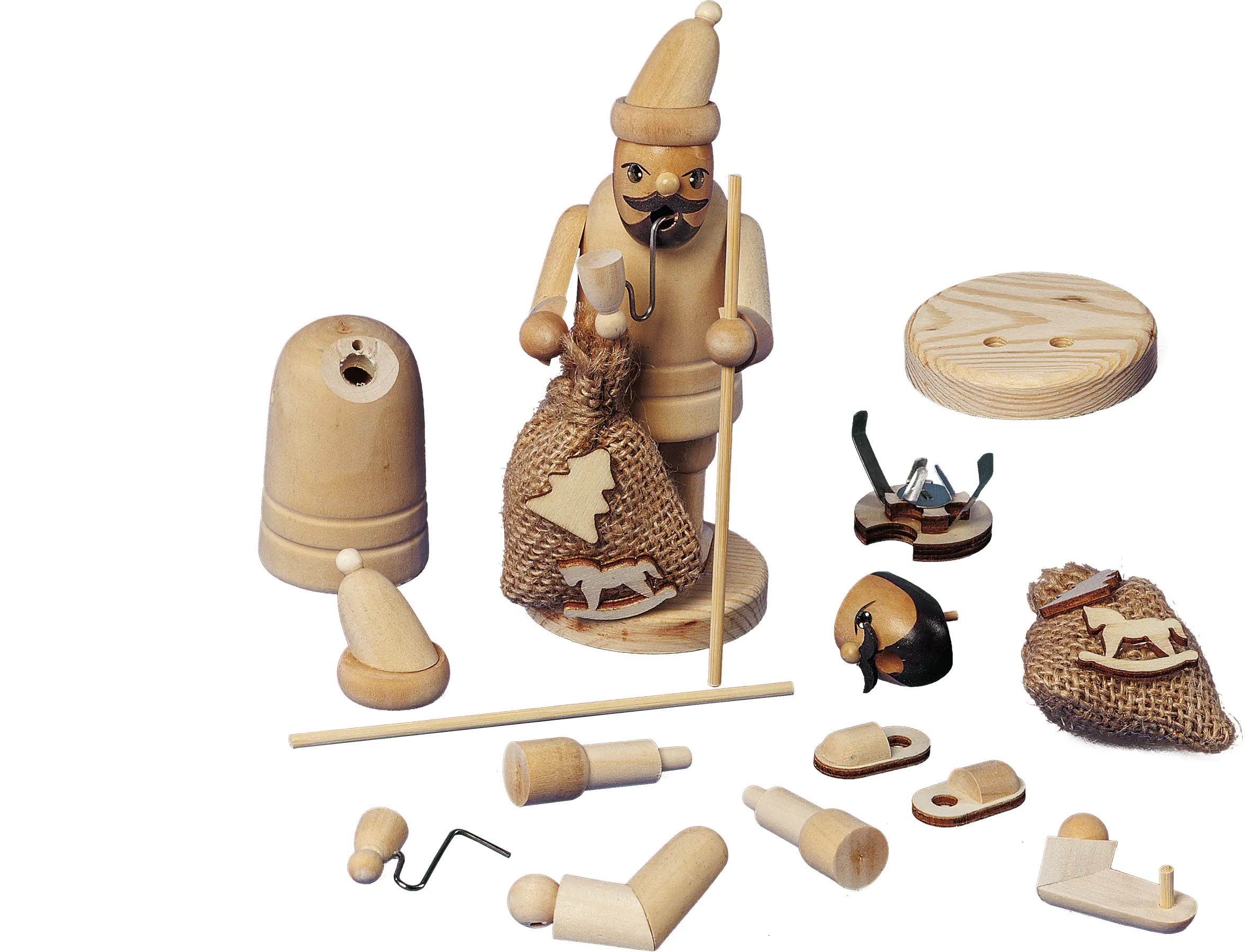 Bastelset Deko Holz Räuchermännchen 14 cm