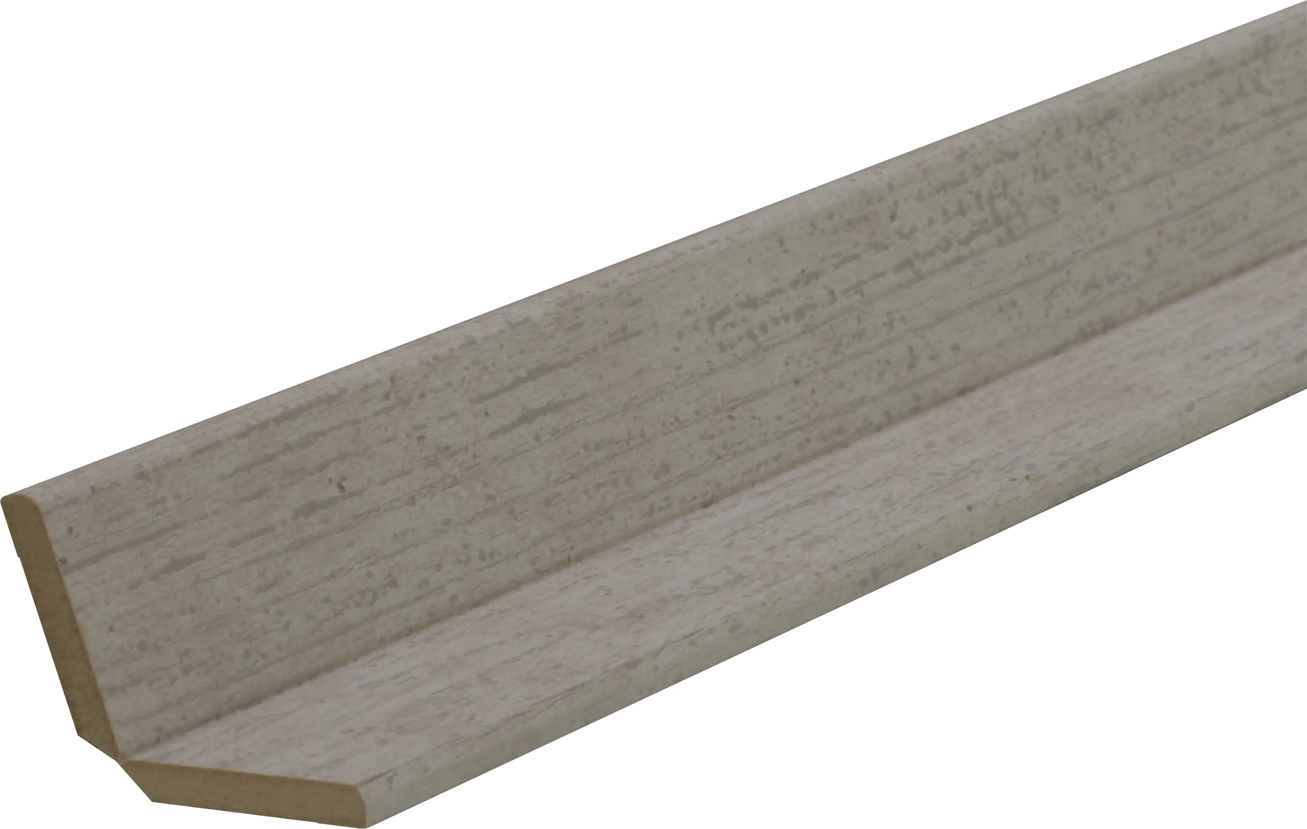 B.S. Bauprogramm Knickwinkelleiste 260 cm 28 x 28 mm Altholz weiß