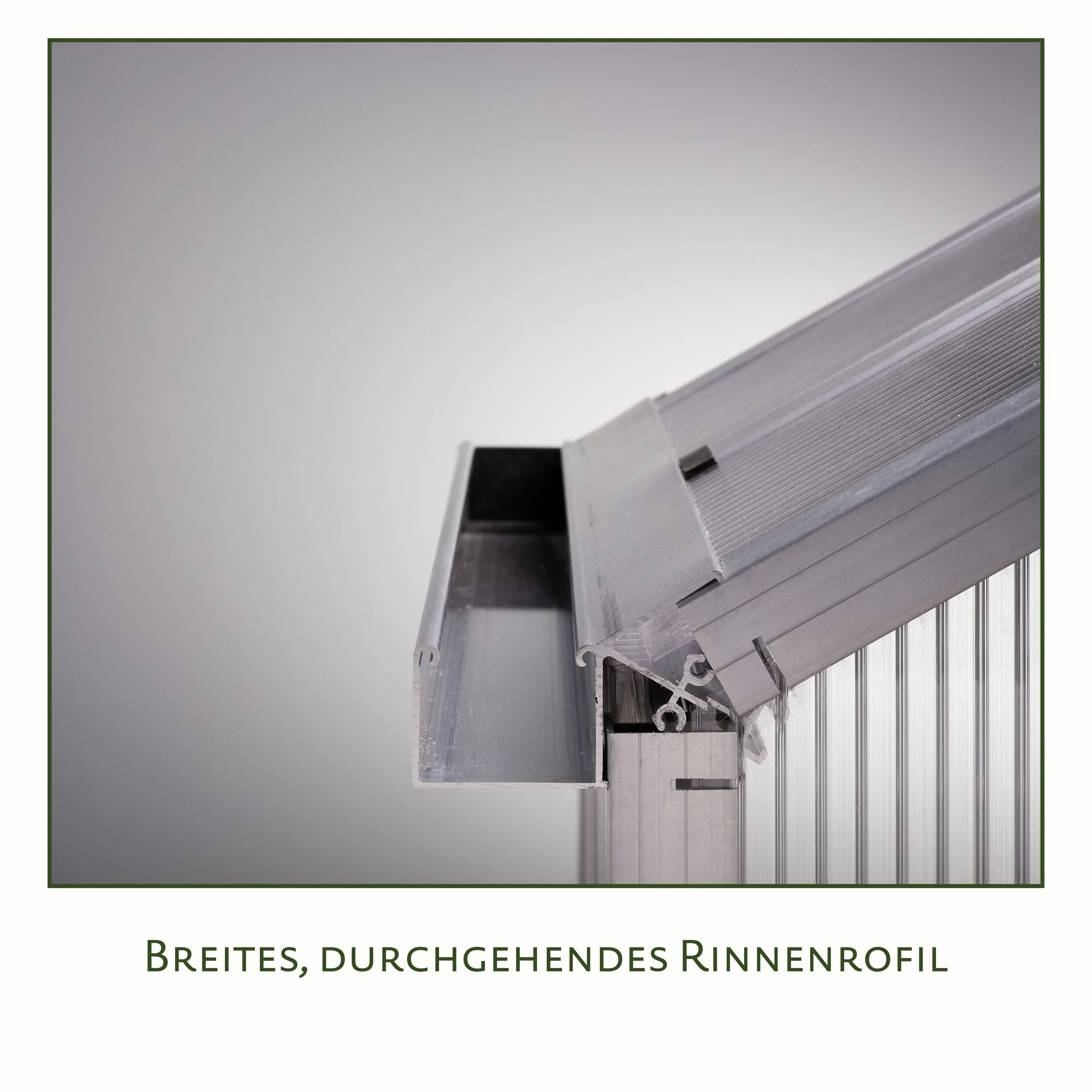 KGT Gewächshaus Rose IV 4,29 x 2,33 x 2,15 m, anthrazit-grau