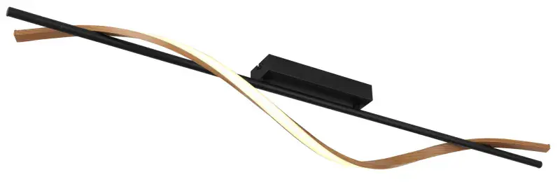 Globo Deckenleuchte Watkins 115 x 14 cm L x B schwarz warmweiß