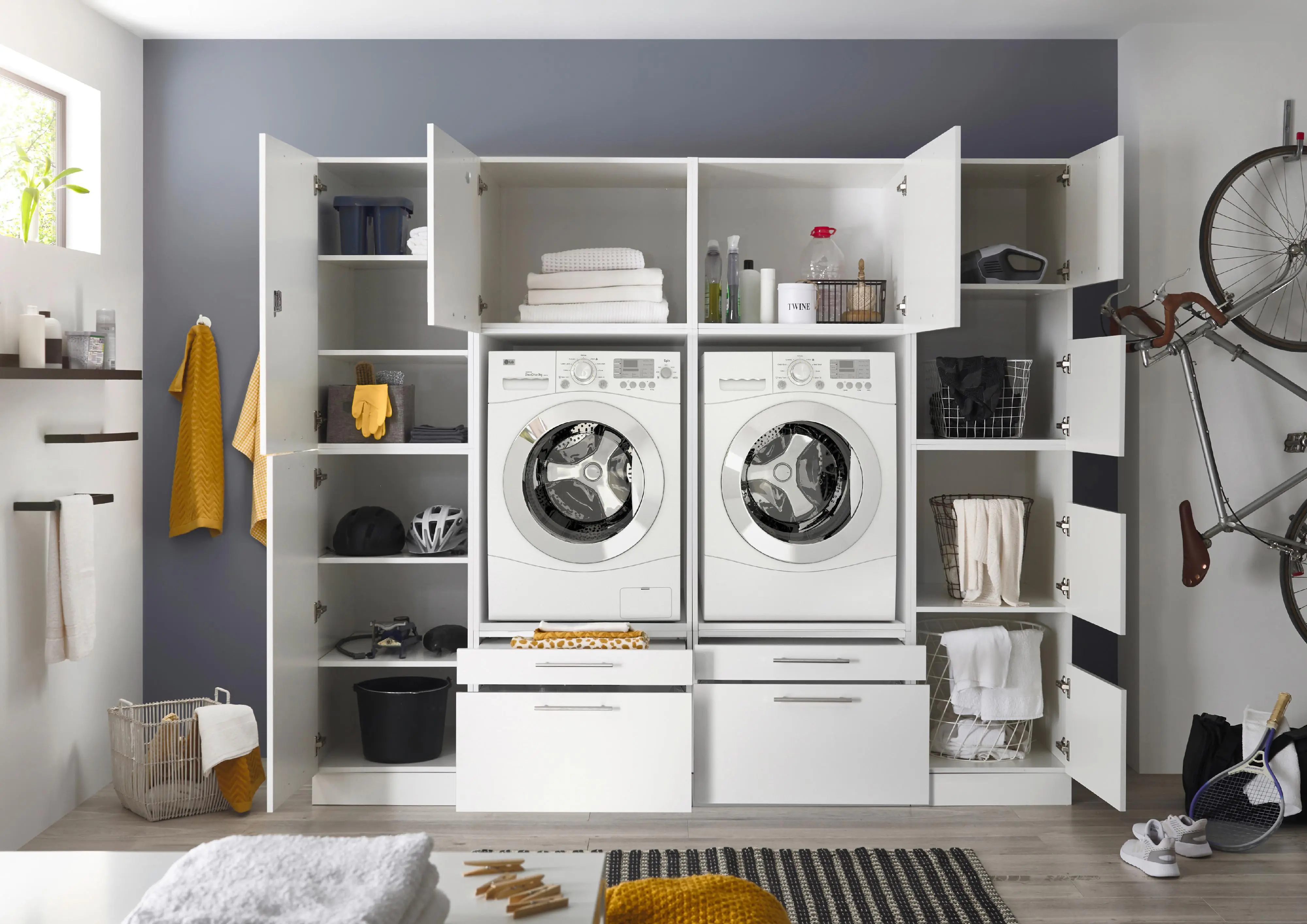 Respekta Waschmaschinenschrank Clara Waschmaschinenumbauschrank HWRSET14 Respekta Waschmaschinenschrank Clara Waschmaschinenumbauschrank HWRSET14