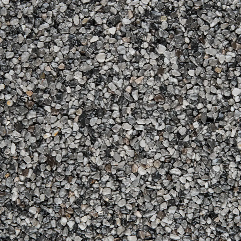 RAVELLO Steinteppich Wand Indoor/Outdoor Körnung Fein Farbe grau 16,5 kg Set