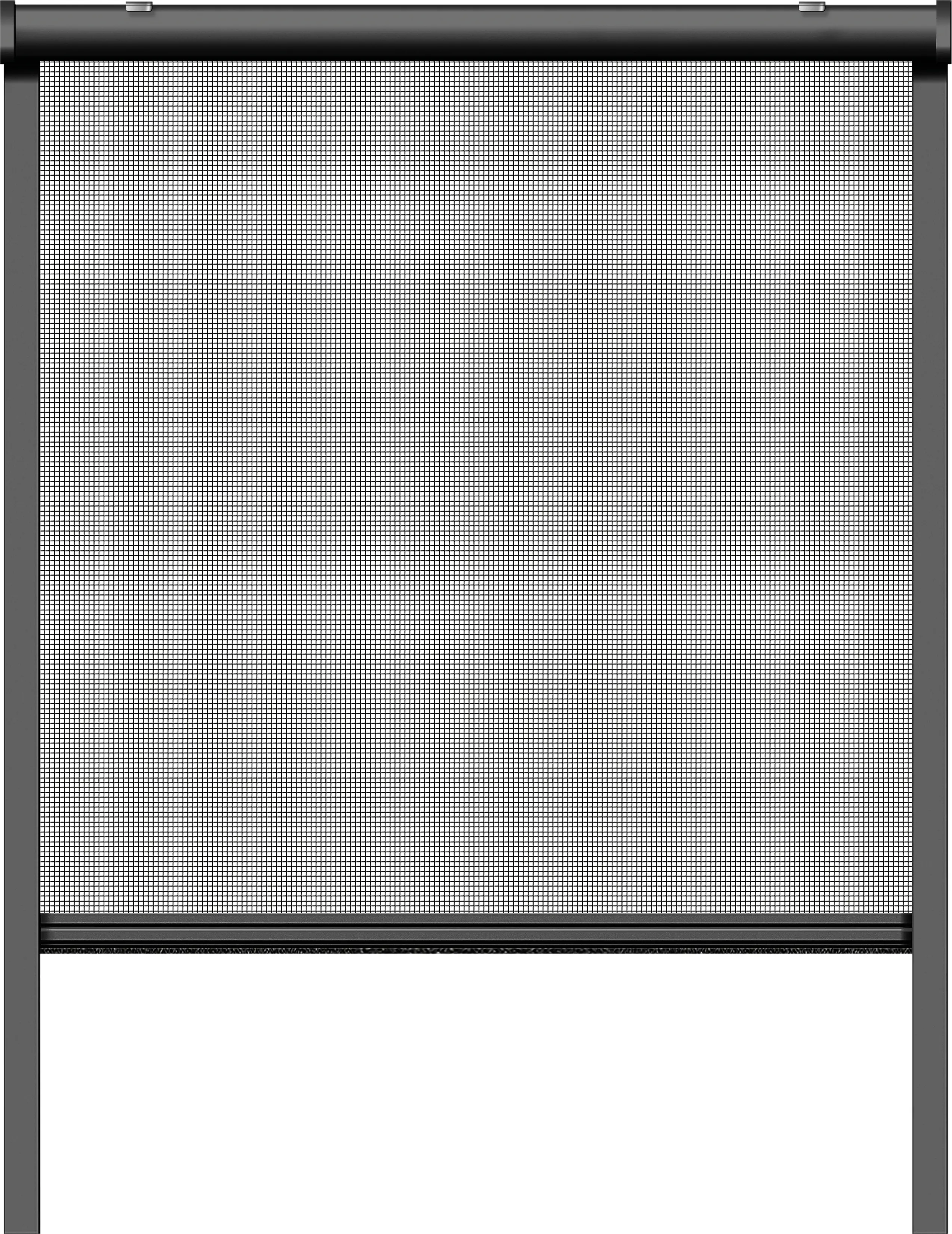 Schellenberg Fliegenschutz-Rollo 100 x 160 cm anthrazit/anthrazit kürzbar