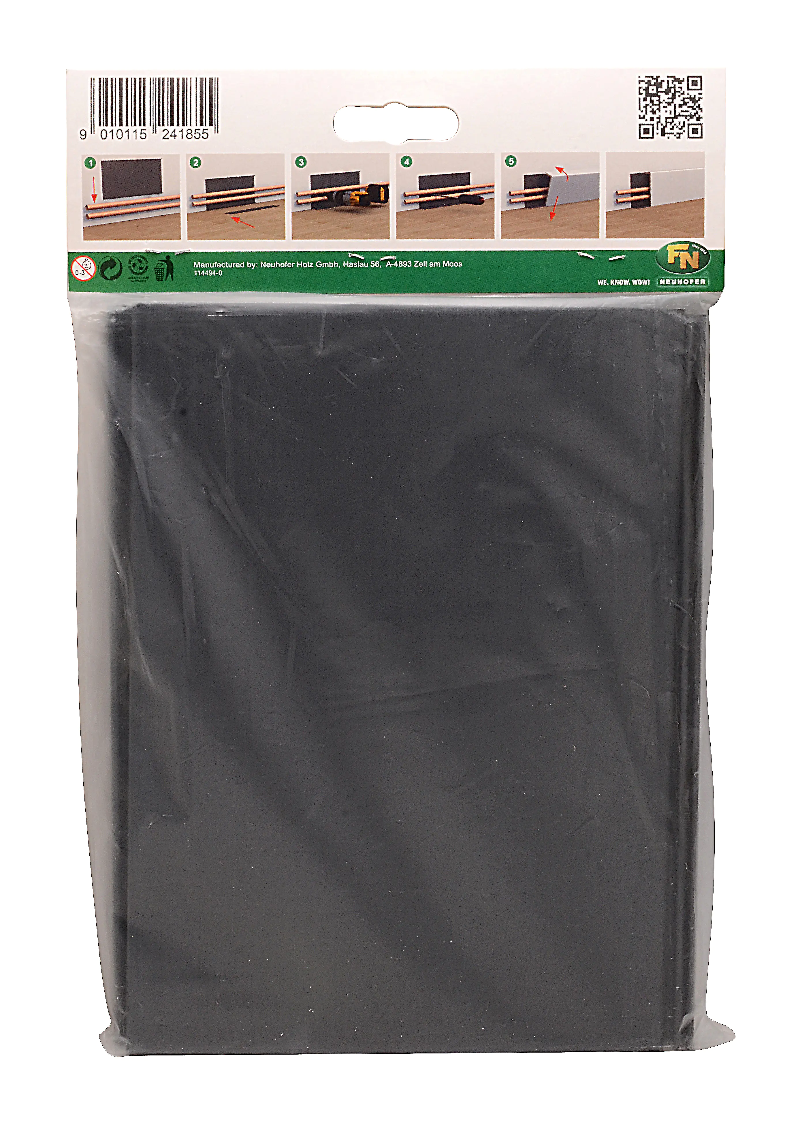 Neuhofer Rohrabdeckleiste Clik-Fix 18 20 x 14,7 x 4,6 cm schwarz