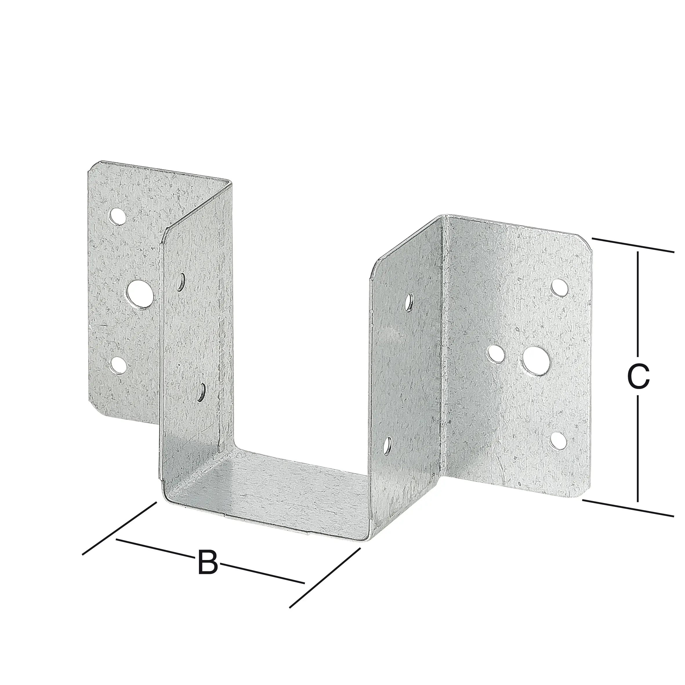 Vormann Leichte Balkenschuhe sendzimir verzinkt 59 x 69 mm