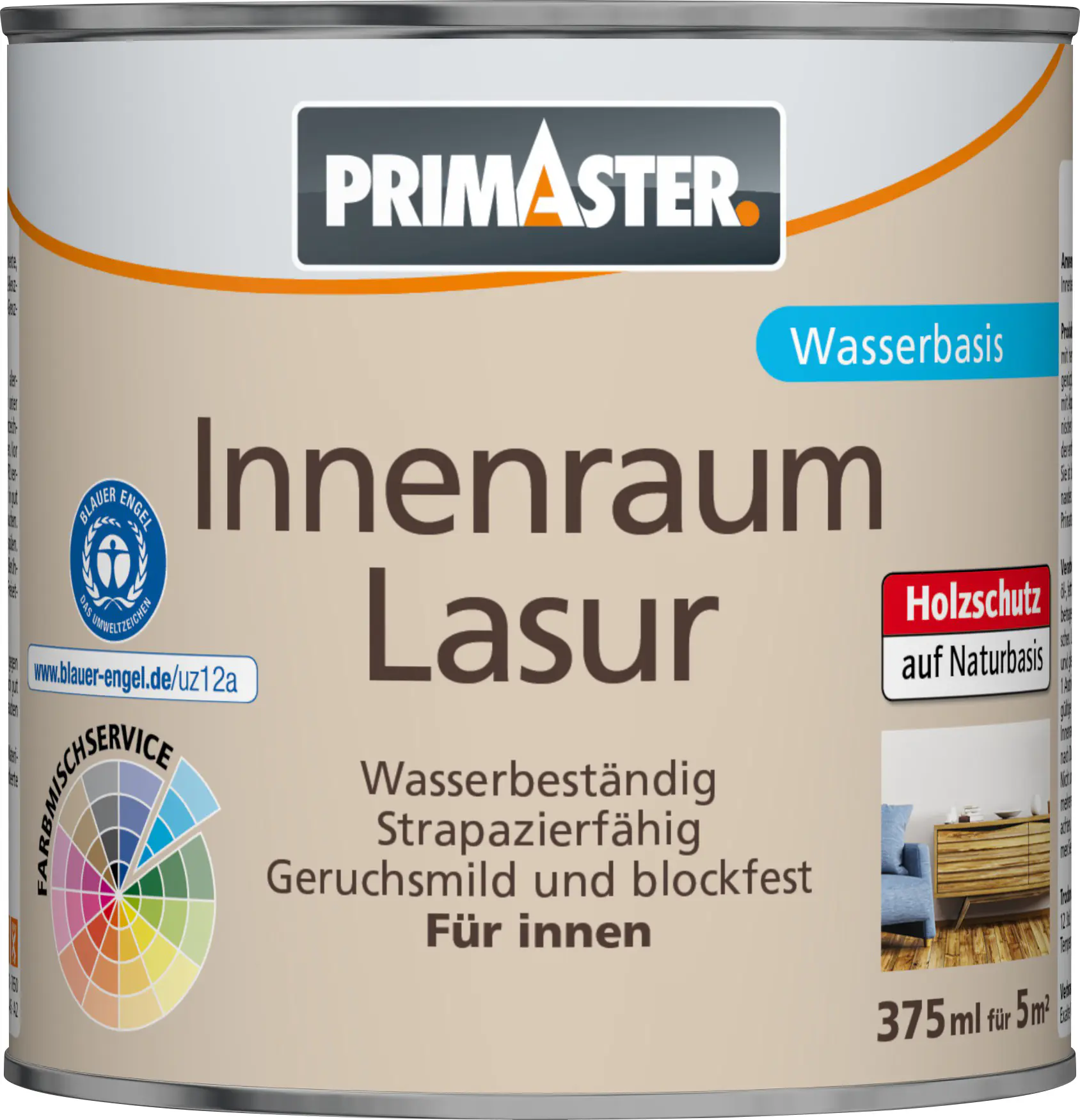 Primaster Innenraumlasur 375 ml nussbaum Primaster Innenraumlasur 375 ml nussbaum